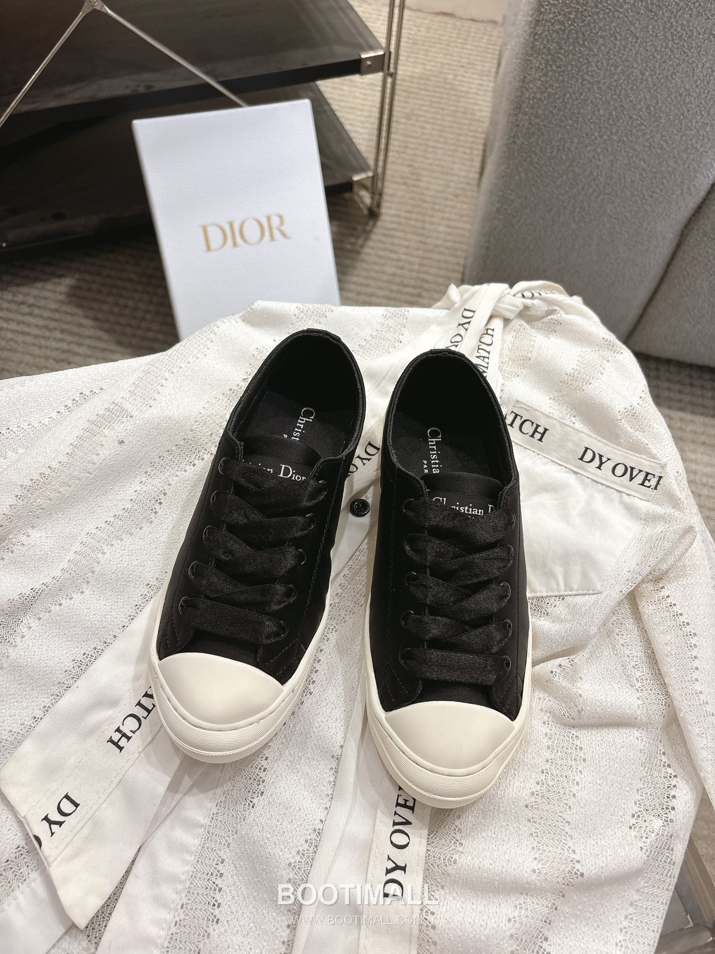 Dior Ballet Flat Satin Almond Toe Shoes 디올 발레 플랫 새틴 아몬드 토 슈즈 1