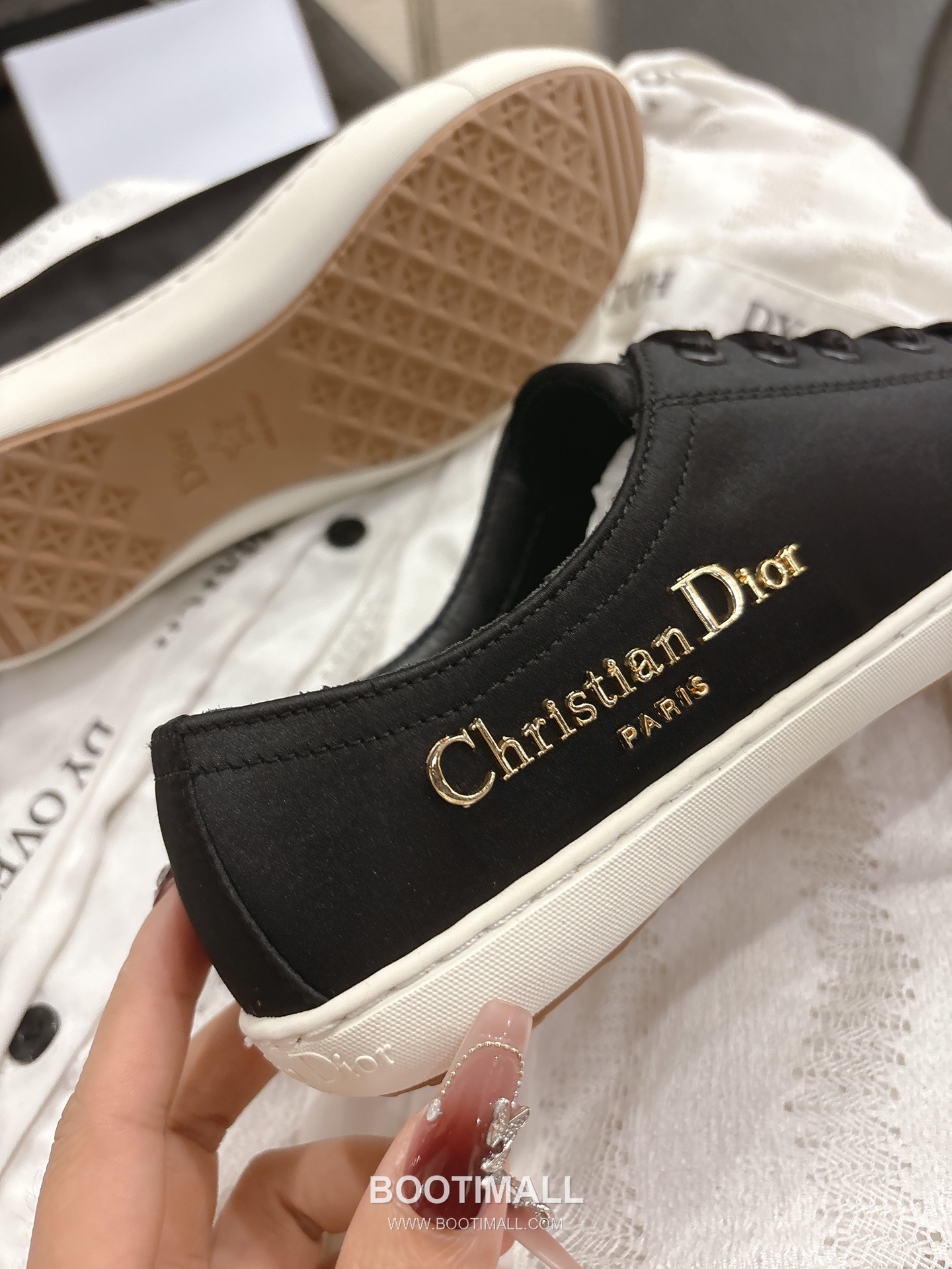 Dior Ballet Flat Satin Almond Toe Shoes 디올 발레 플랫 새틴 아몬드 토 슈즈 5
