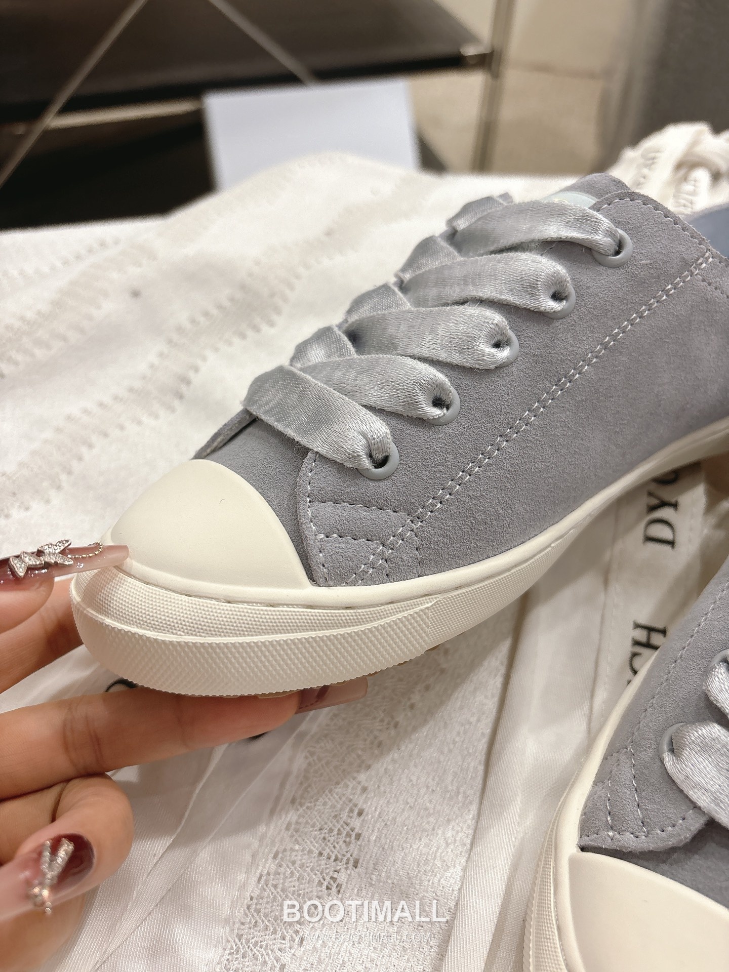 Dior Ballet Flat Satin Almond Toe Shoes 디올 발레 플랫 새틴 아몬드 토 슈즈 4