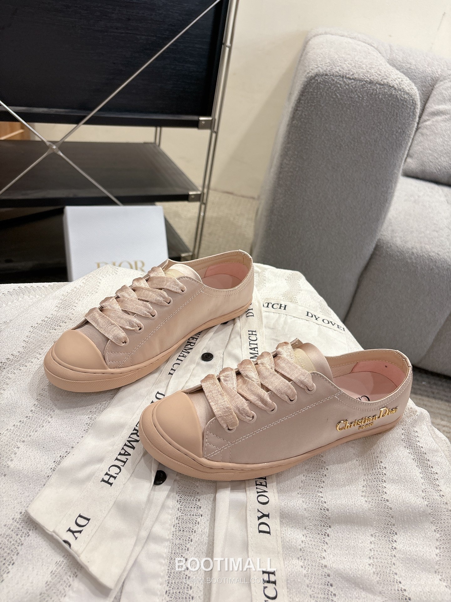 Dior Ballet Flat Satin Almond Toe Shoes 디올 발레 플랫 새틴 아몬드 토 슈즈 3