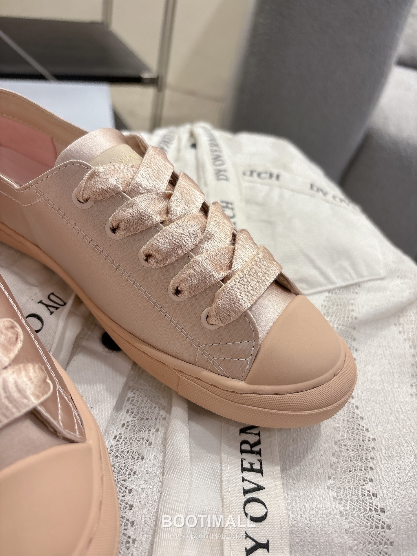 Dior Ballet Flat Satin Almond Toe Shoes 디올 발레 플랫 새틴 아몬드 토 슈즈 4