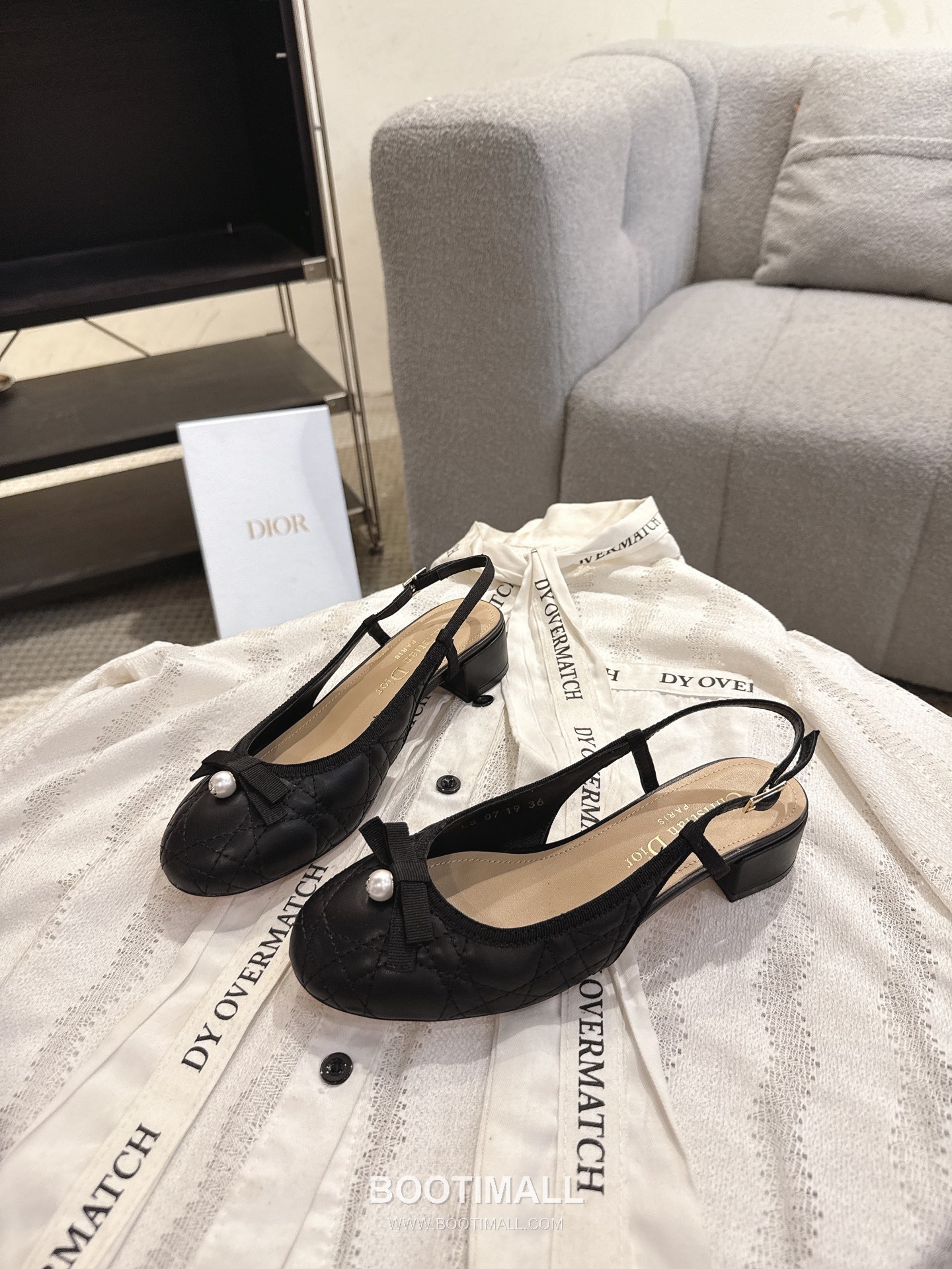 Dior CD Pearl Quilted Lambskin Ballet Flat Shoes 디올 CD 펄 퀼팅 램스킨 발레 플랫 슈즈 7