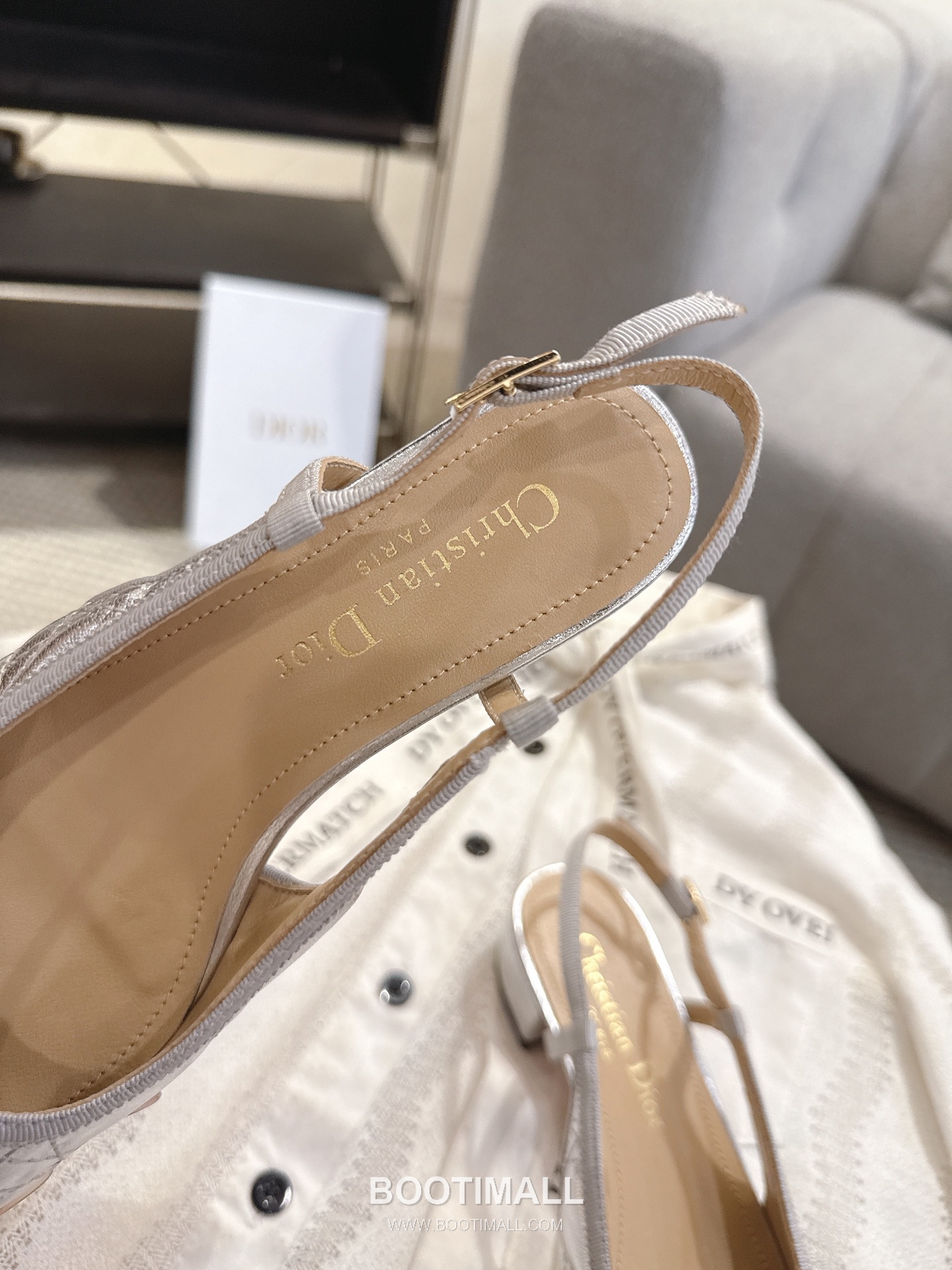 Dior CD Pearl Quilted Lambskin Ballet Flat Shoes 디올 CD 펄 퀼팅 램스킨 발레 플랫 슈즈 6