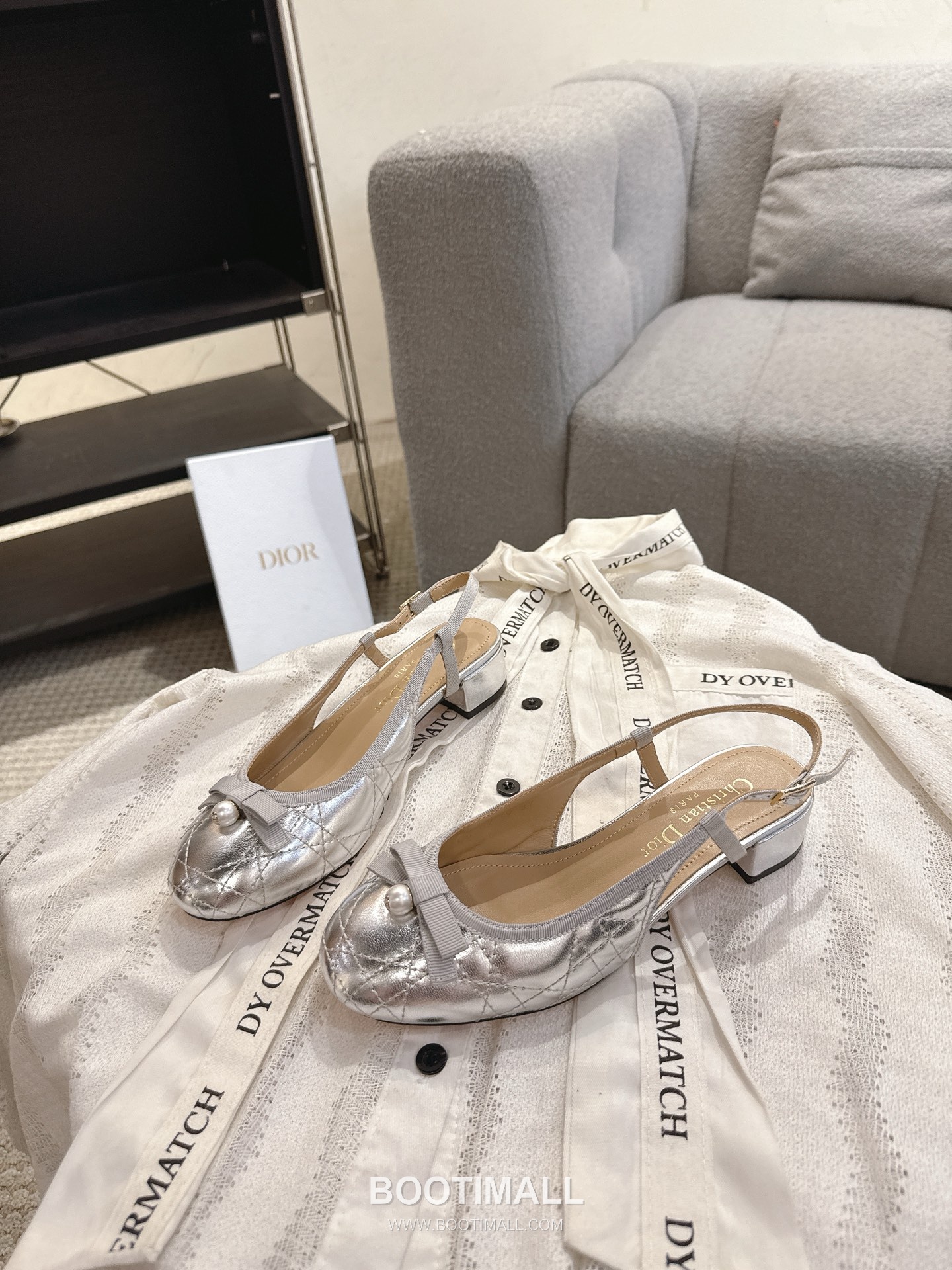 Dior CD Pearl Quilted Lambskin Ballet Flat Shoes 디올 CD 펄 퀼팅 램스킨 발레 플랫 슈즈 7