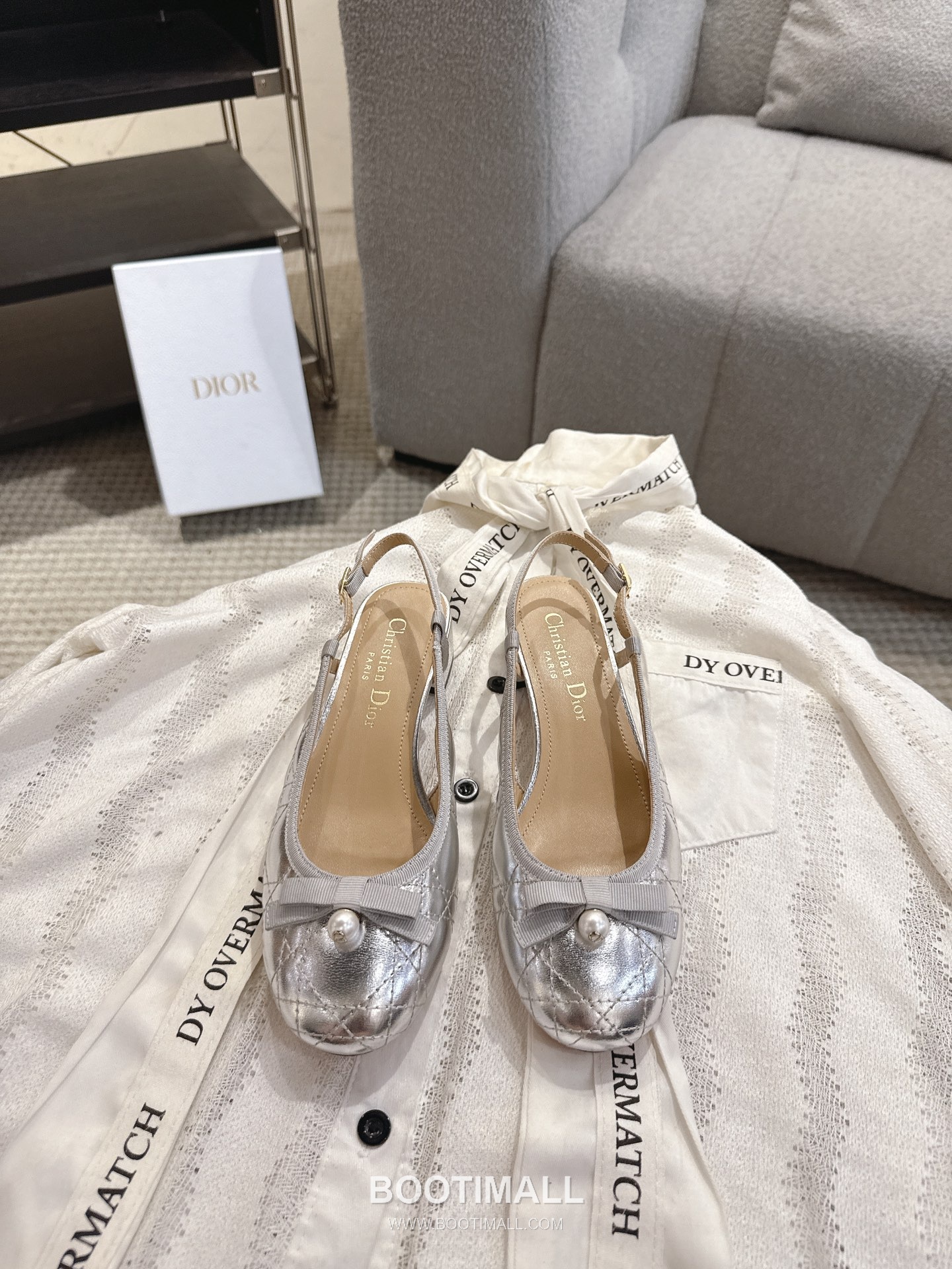 Dior CD Pearl Quilted Lambskin Ballet Flat Shoes 디올 CD 펄 퀼팅 램스킨 발레 플랫 슈즈 9