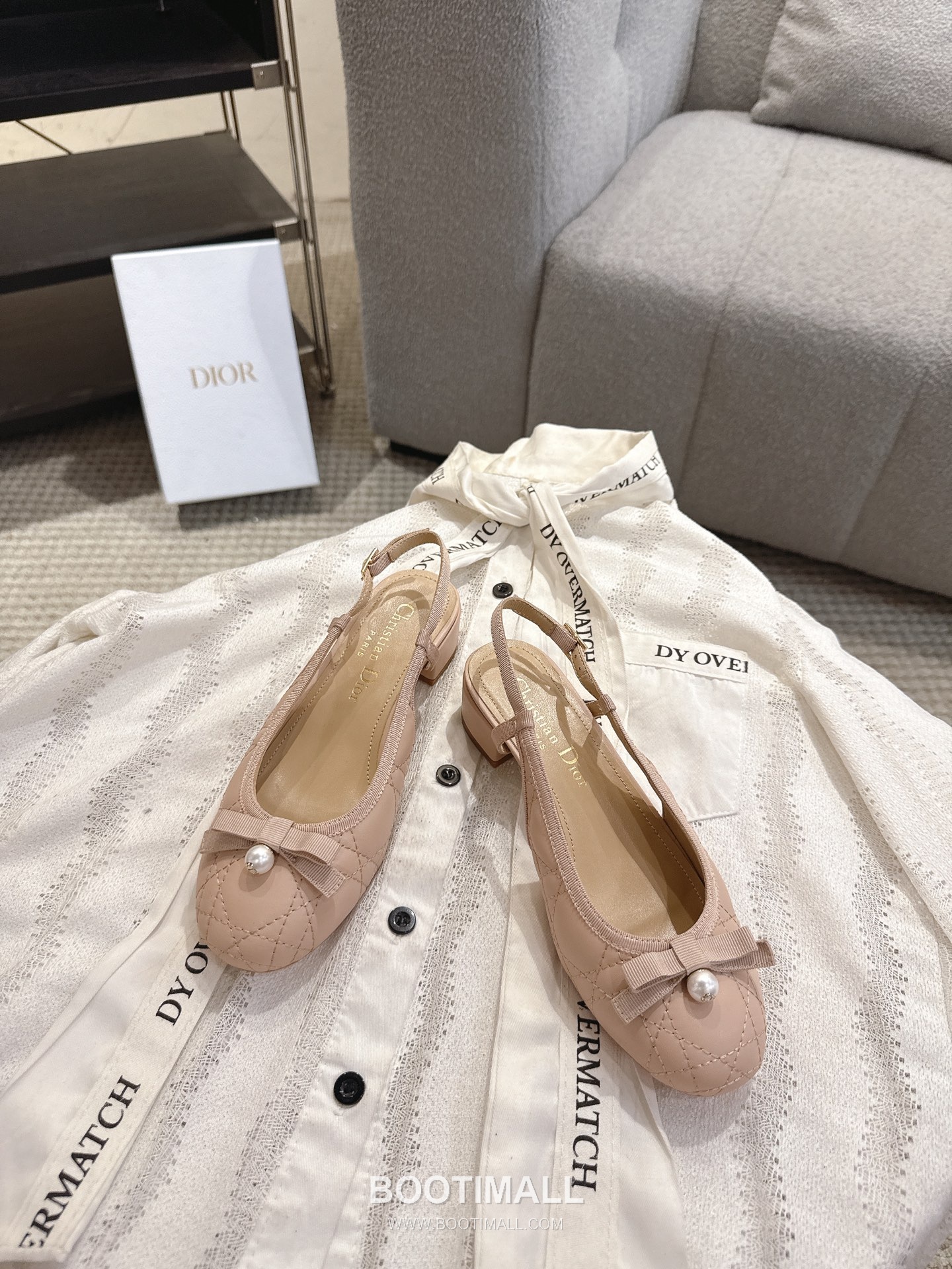 Dior CD Pearl Quilted Lambskin Ballet Flat Shoes 디올 CD 펄 퀼팅 램스킨 발레 플랫 슈즈 9