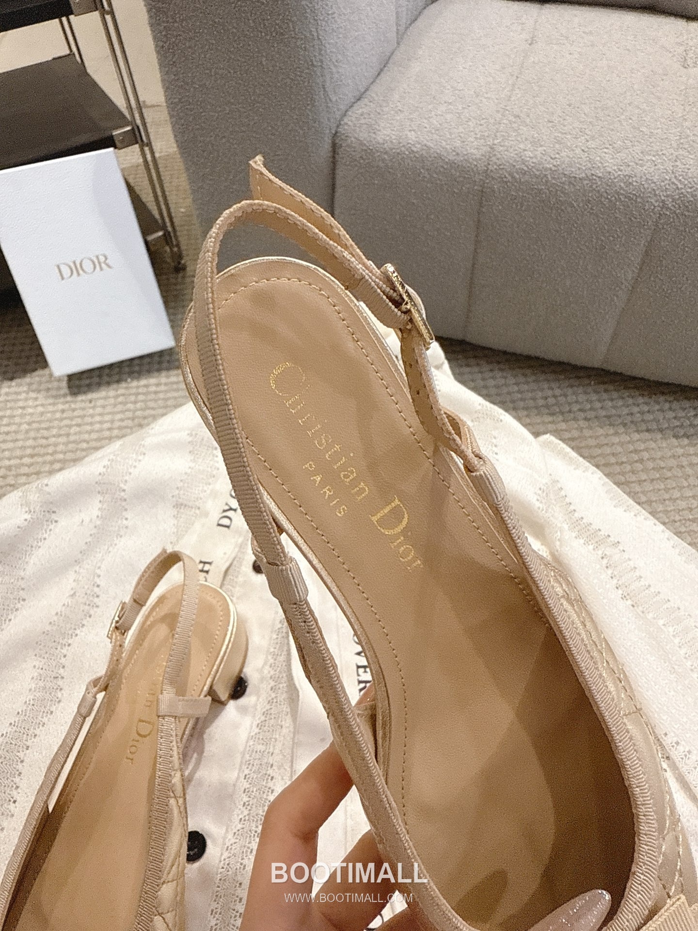 Dior CD Pearl Quilted Lambskin Ballet Flat Shoes 디올 CD 펄 퀼팅 램스킨 발레 플랫 슈즈 5