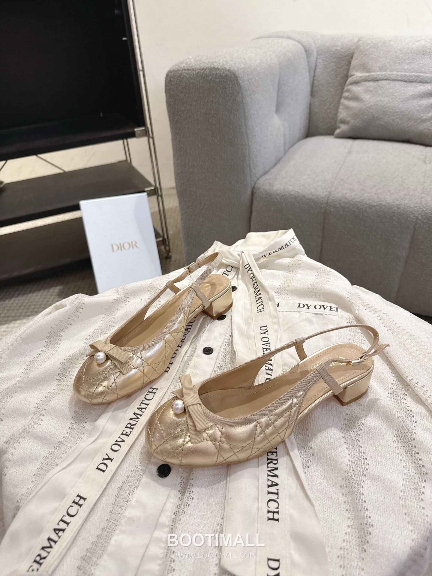 Dior CD Pearl Quilted Lambskin Ballet Flat Shoes 디올 CD 펄 퀼팅 램스킨 발레 플랫 슈즈 7