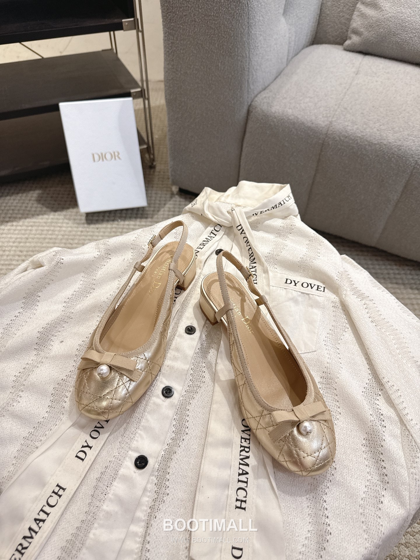 Dior CD Pearl Quilted Lambskin Ballet Flat Shoes 디올 CD 펄 퀼팅 램스킨 발레 플랫 슈즈 9