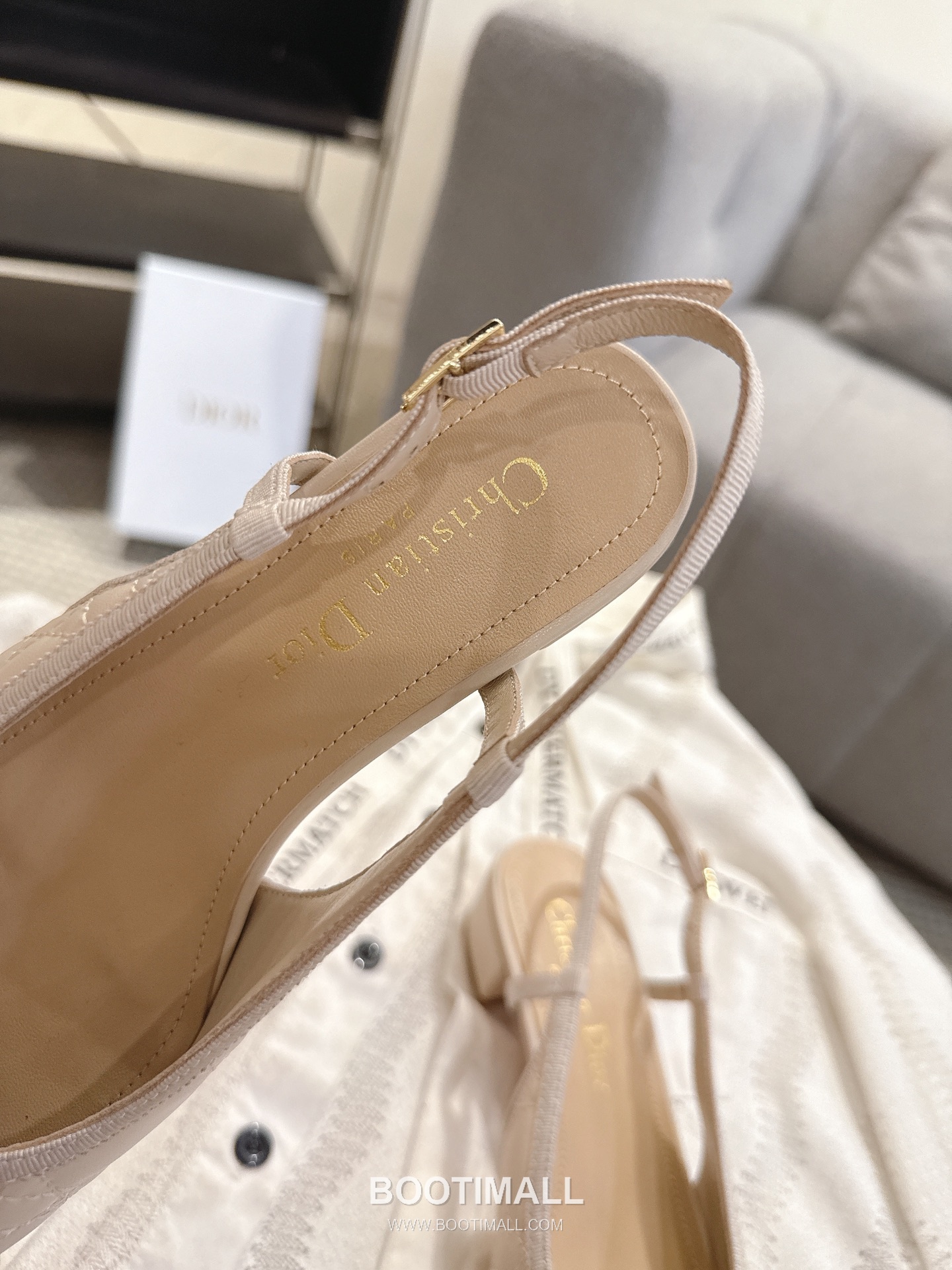 Dior CD Pearl Quilted Lambskin Ballet Flat Shoes 디올 CD 펄 퀼팅 램스킨 발레 플랫 슈즈 4