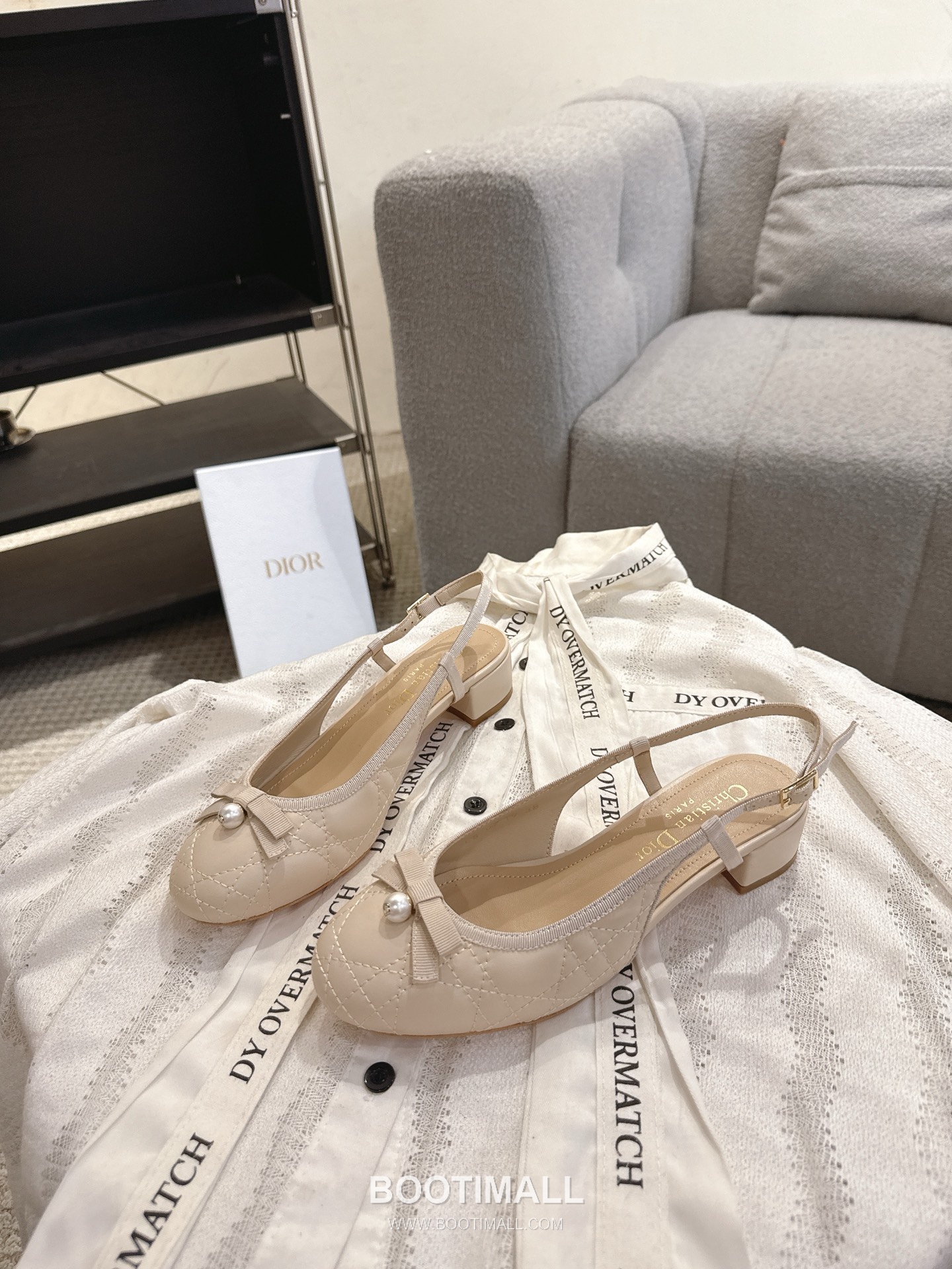 Dior CD Pearl Quilted Lambskin Ballet Flat Shoes 디올 CD 펄 퀼팅 램스킨 발레 플랫 슈즈 7
