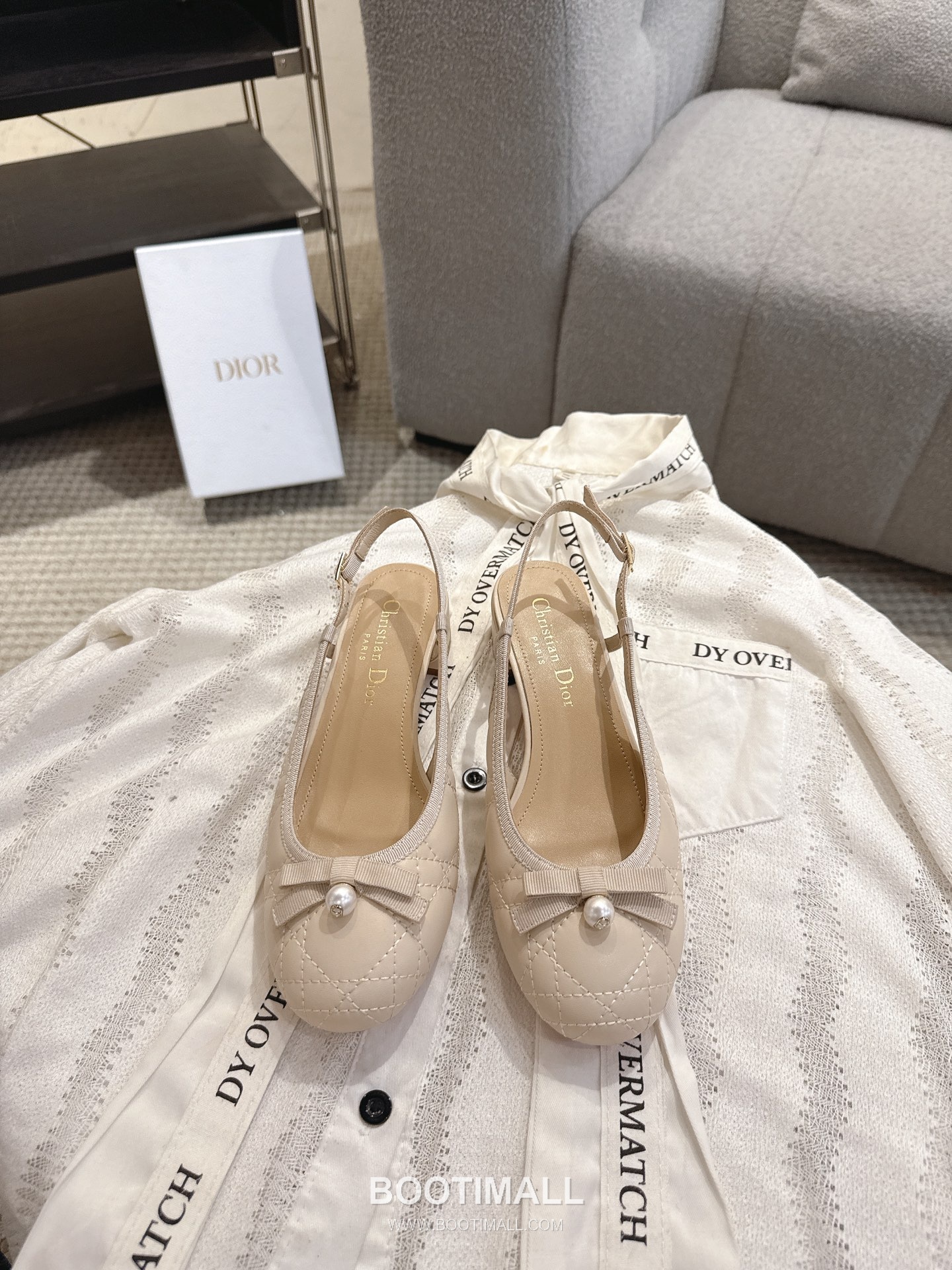 Dior CD Pearl Quilted Lambskin Ballet Flat Shoes 디올 CD 펄 퀼팅 램스킨 발레 플랫 슈즈 9
