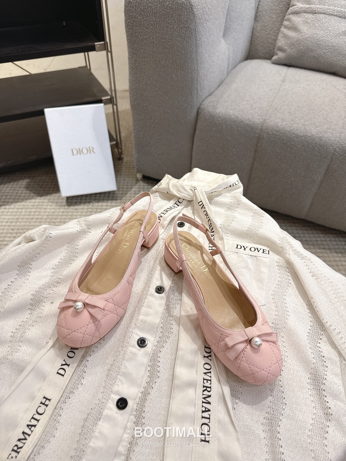 Dior CD Pearl Quilted Lambskin Ballet Flat Shoes 디올 CD 펄 퀼팅 램스킨 발레 플랫 슈즈 9