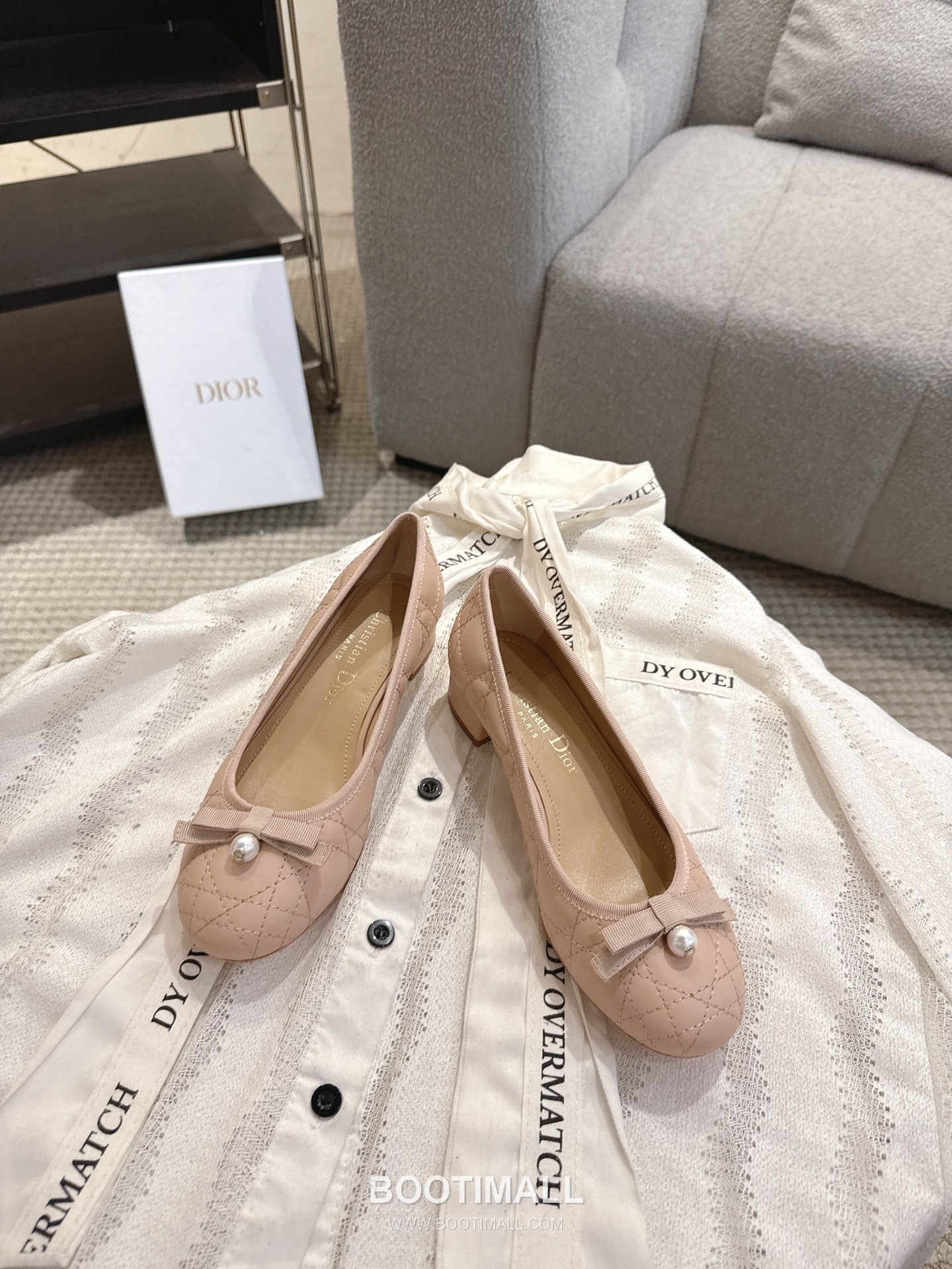 Dior CD Pearl Quilted Lambskin Ballet Flat Shoes 디올 CD 펄 퀼팅 램스킨 발레 플랫 슈즈 9