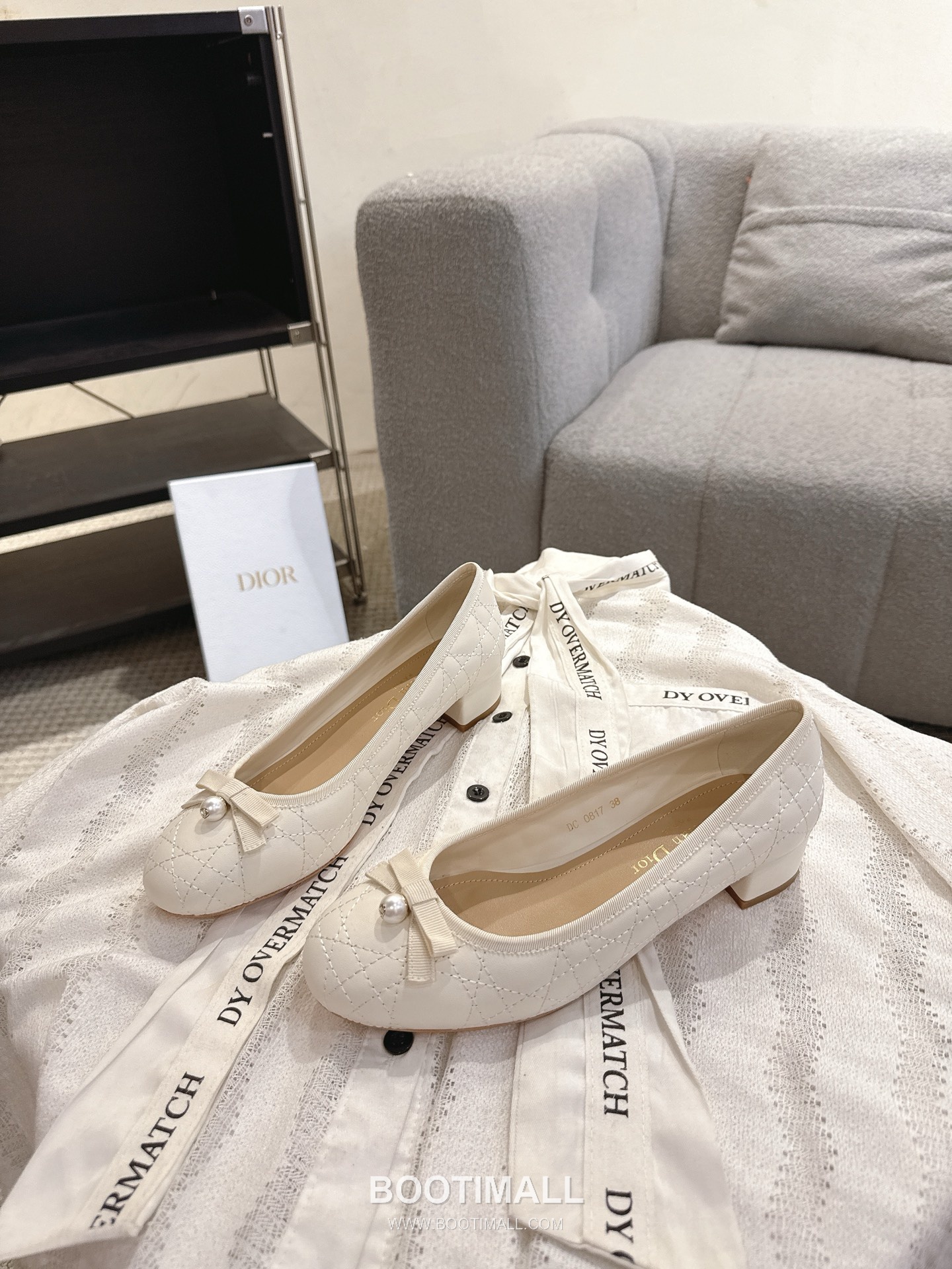Dior CD Pearl Quilted Lambskin Ballet Flat Shoes 디올 CD 펄 퀼팅 램스킨 발레 플랫 슈즈 7
