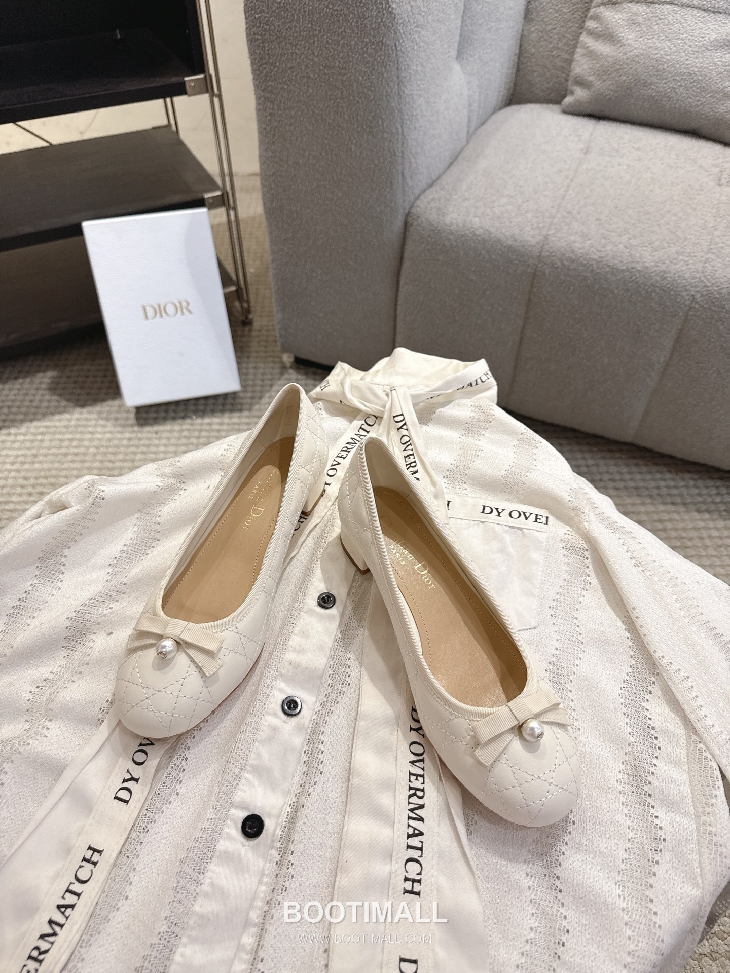Dior CD Pearl Quilted Lambskin Ballet Flat Shoes 디올 CD 펄 퀼팅 램스킨 발레 플랫 슈즈 9