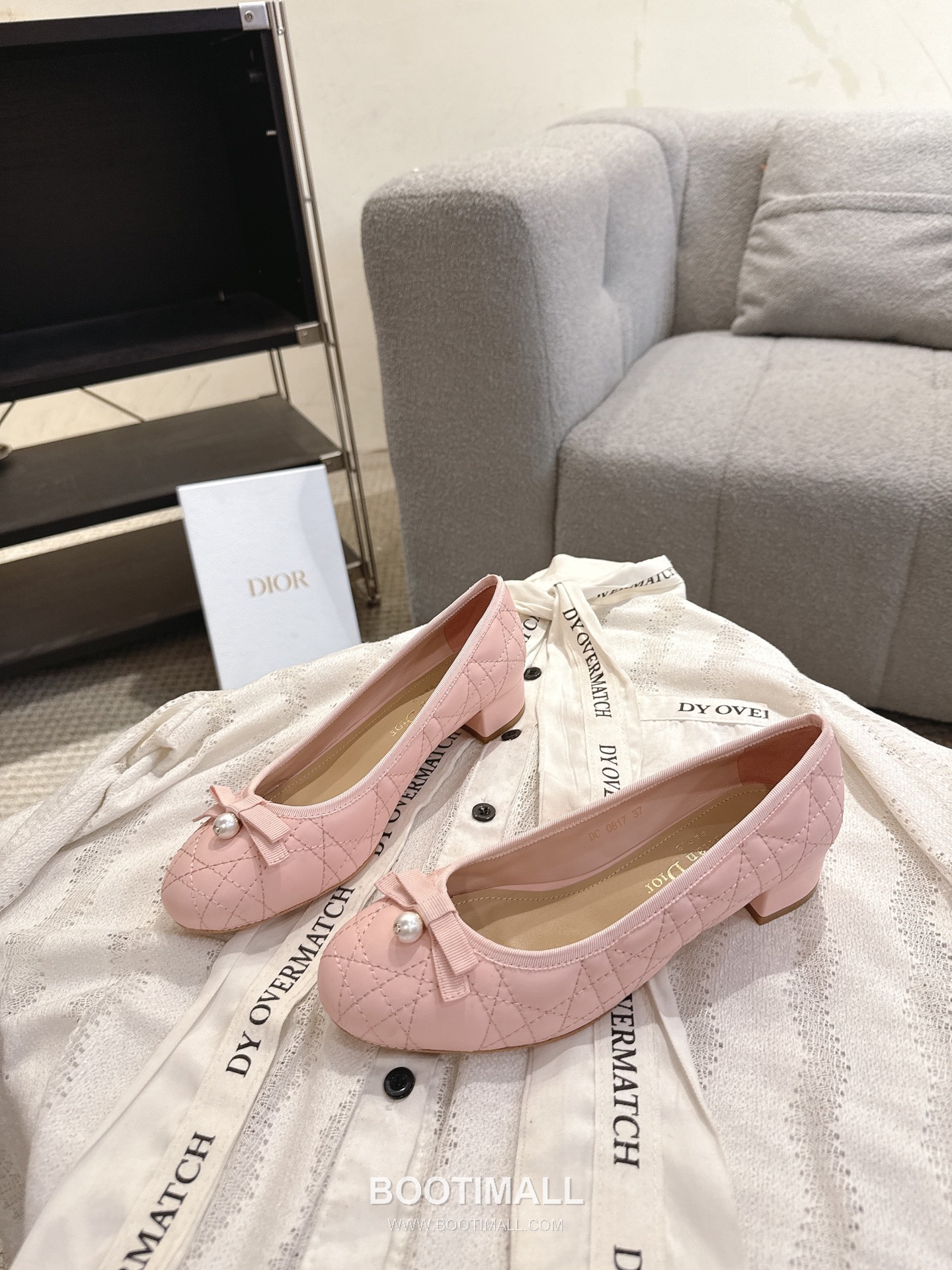 Dior CD Pearl Quilted Lambskin Ballet Flat Shoes 디올 CD 펄 퀼팅 램스킨 발레 플랫 슈즈 7