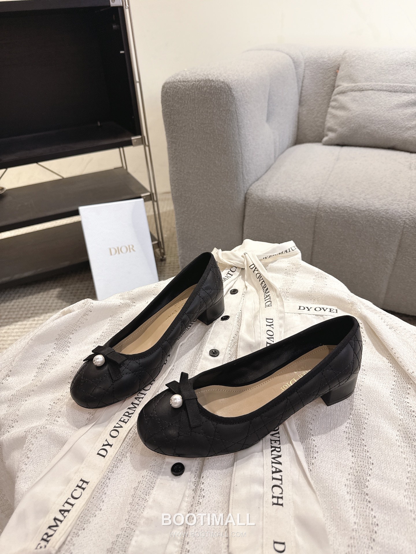 Dior CD Pearl Quilted Lambskin Ballet Flat Shoes 디올 CD 펄 퀼팅 램스킨 발레 플랫 슈즈 7