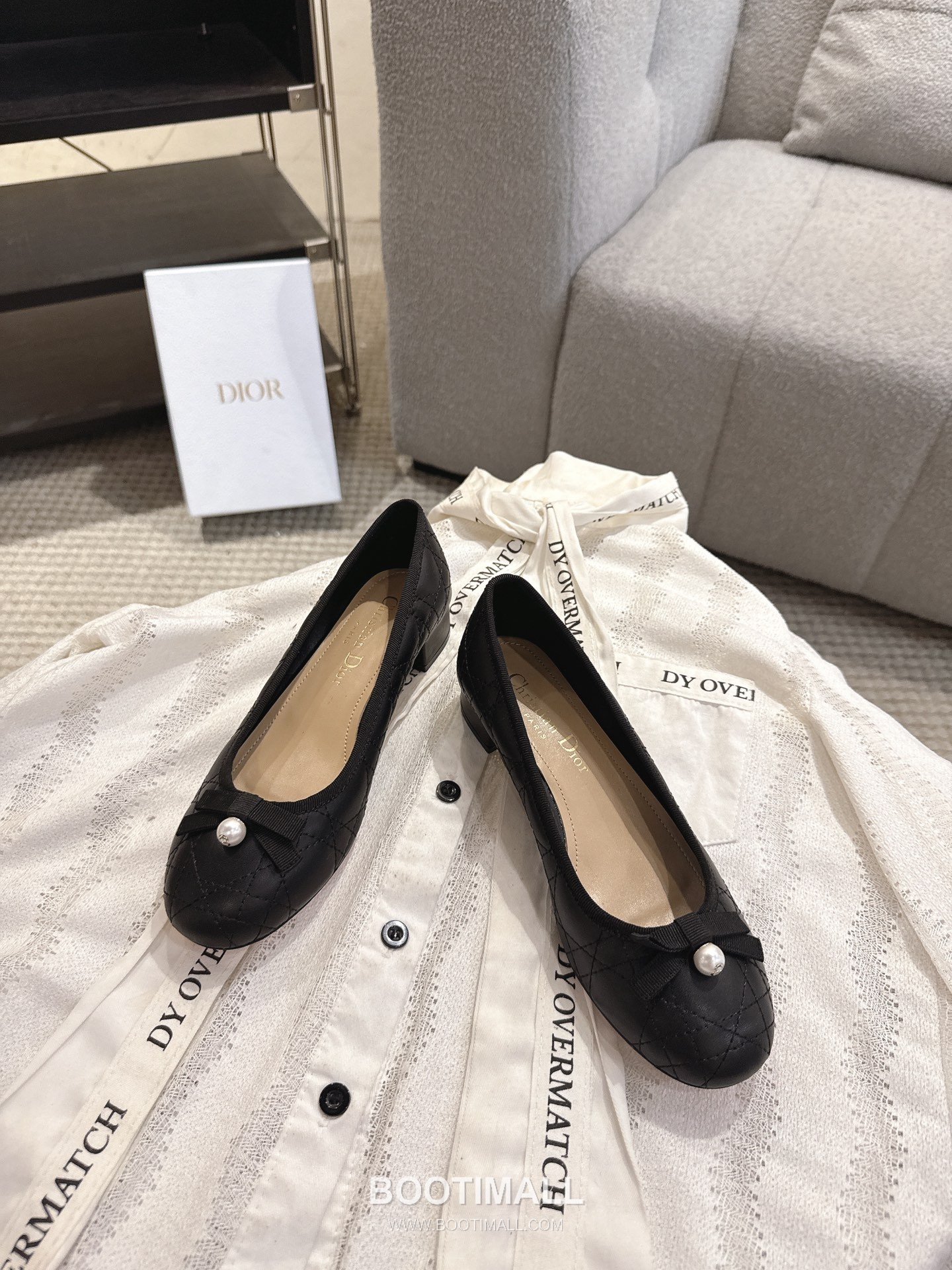 Dior CD Pearl Quilted Lambskin Ballet Flat Shoes 디올 CD 펄 퀼팅 램스킨 발레 플랫 슈즈 9