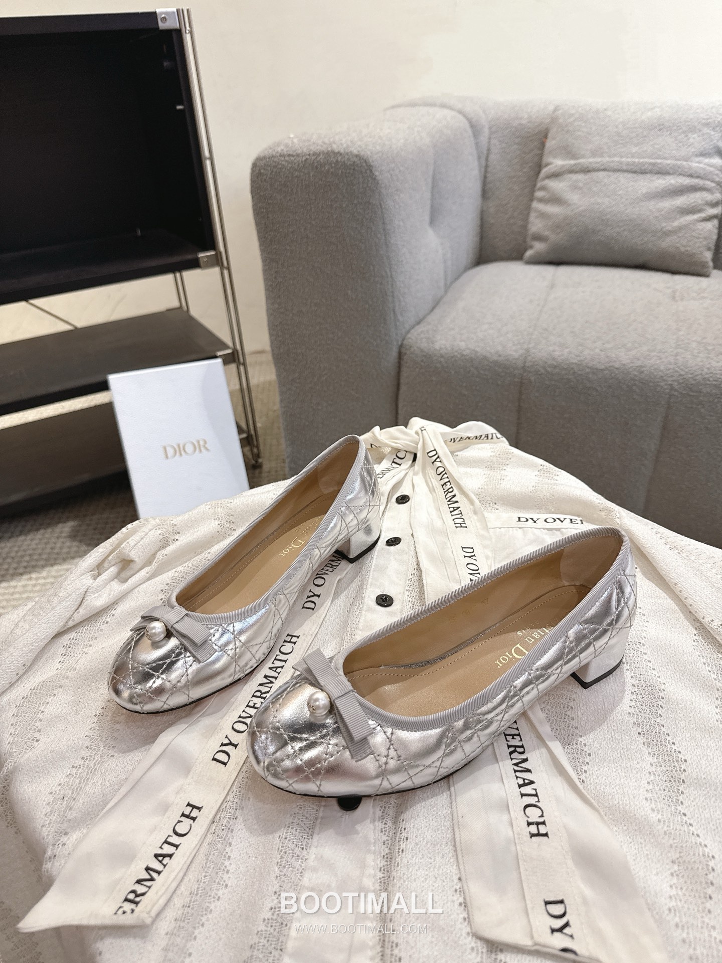 Dior CD Pearl Quilted Lambskin Ballet Flat Shoes 디올 CD 펄 퀼팅 램스킨 발레 플랫 슈즈 7