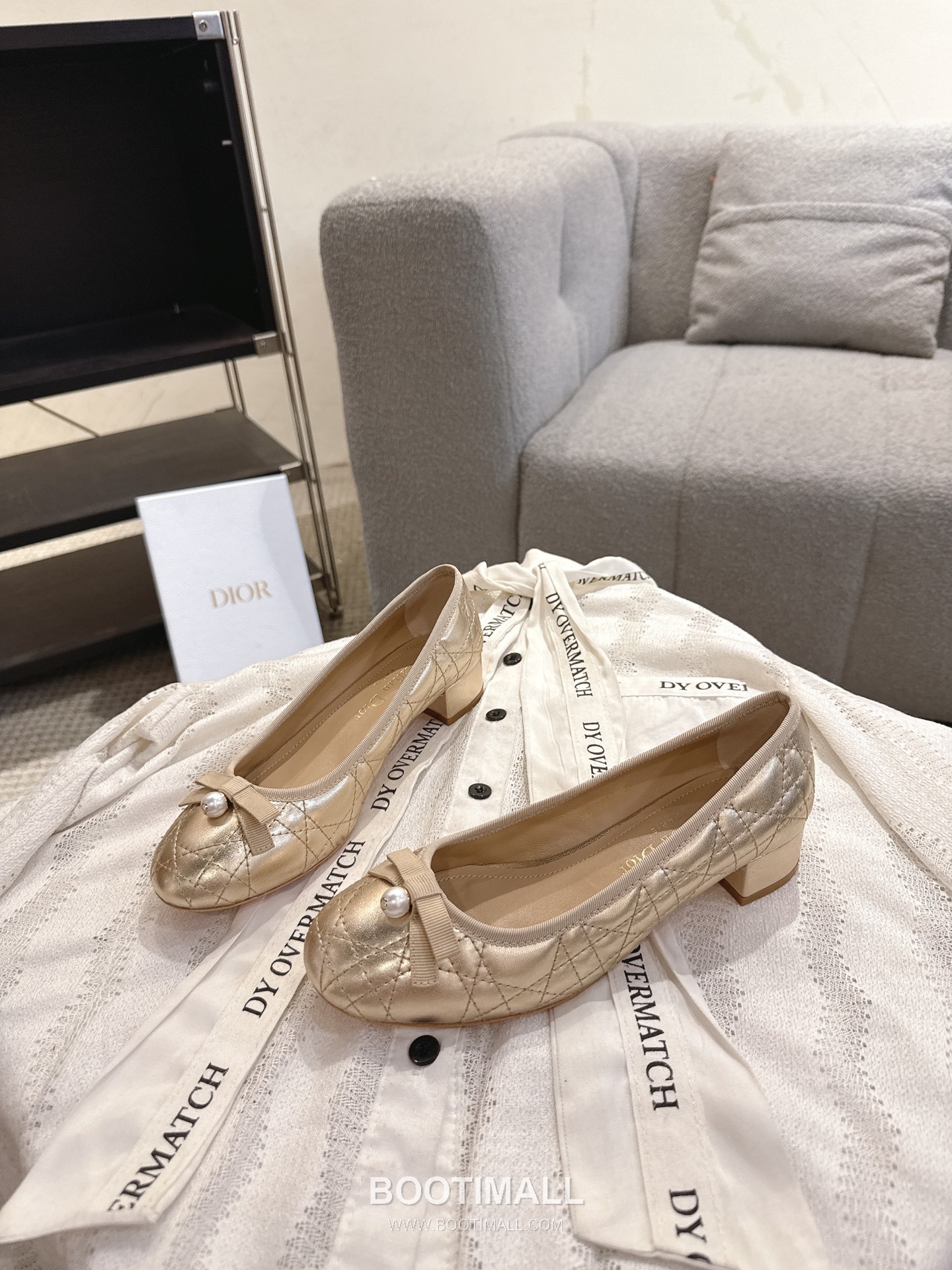 Dior CD Pearl Quilted Lambskin Ballet Flat Shoes 디올 CD 펄 퀼팅 램스킨 발레 플랫 슈즈 7