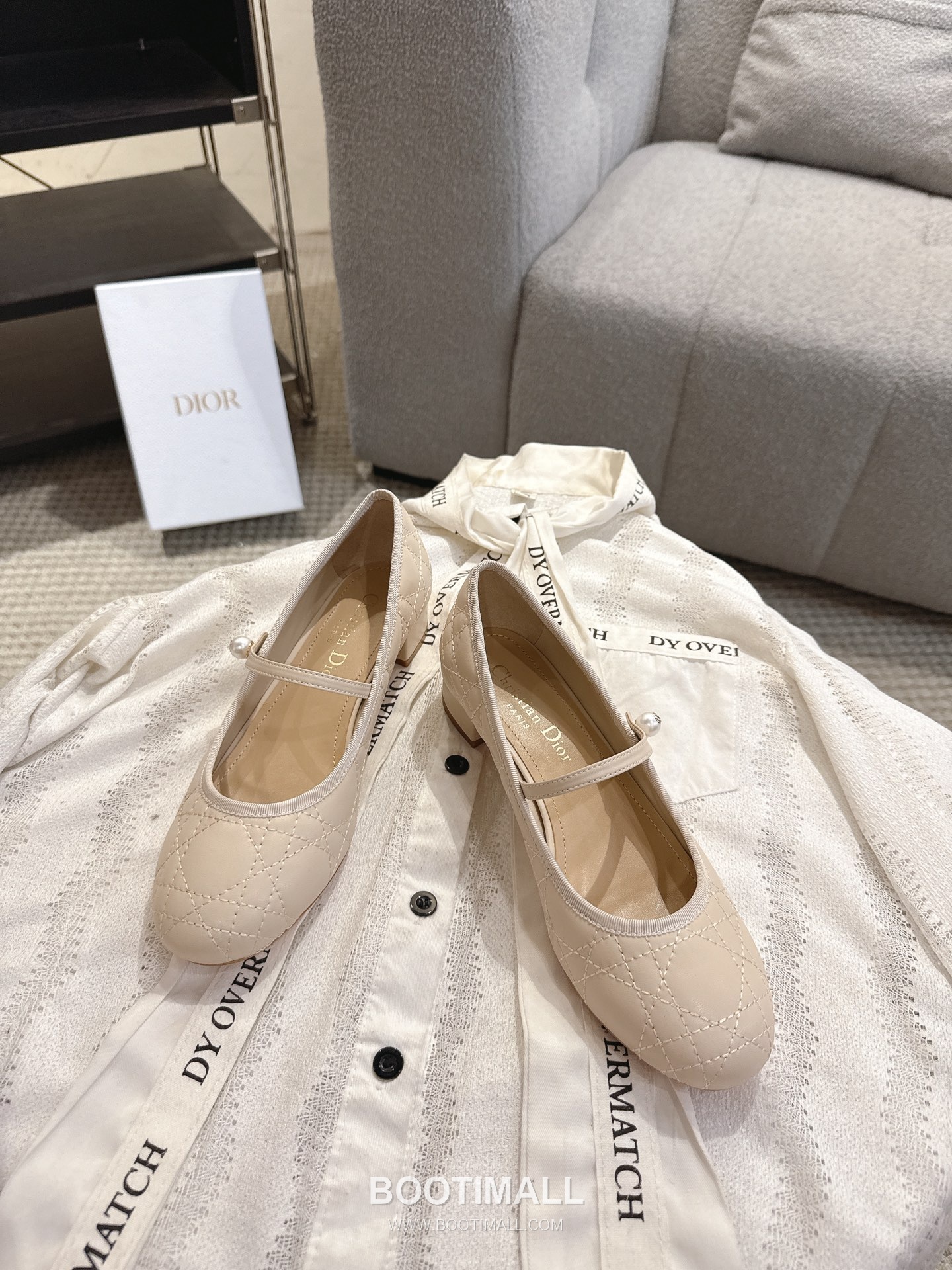 Dior CD Pearl Quilted Lambskin Ballet Flat Shoes 디올 CD 펄 퀼팅 램스킨 발레 플랫 슈즈 9