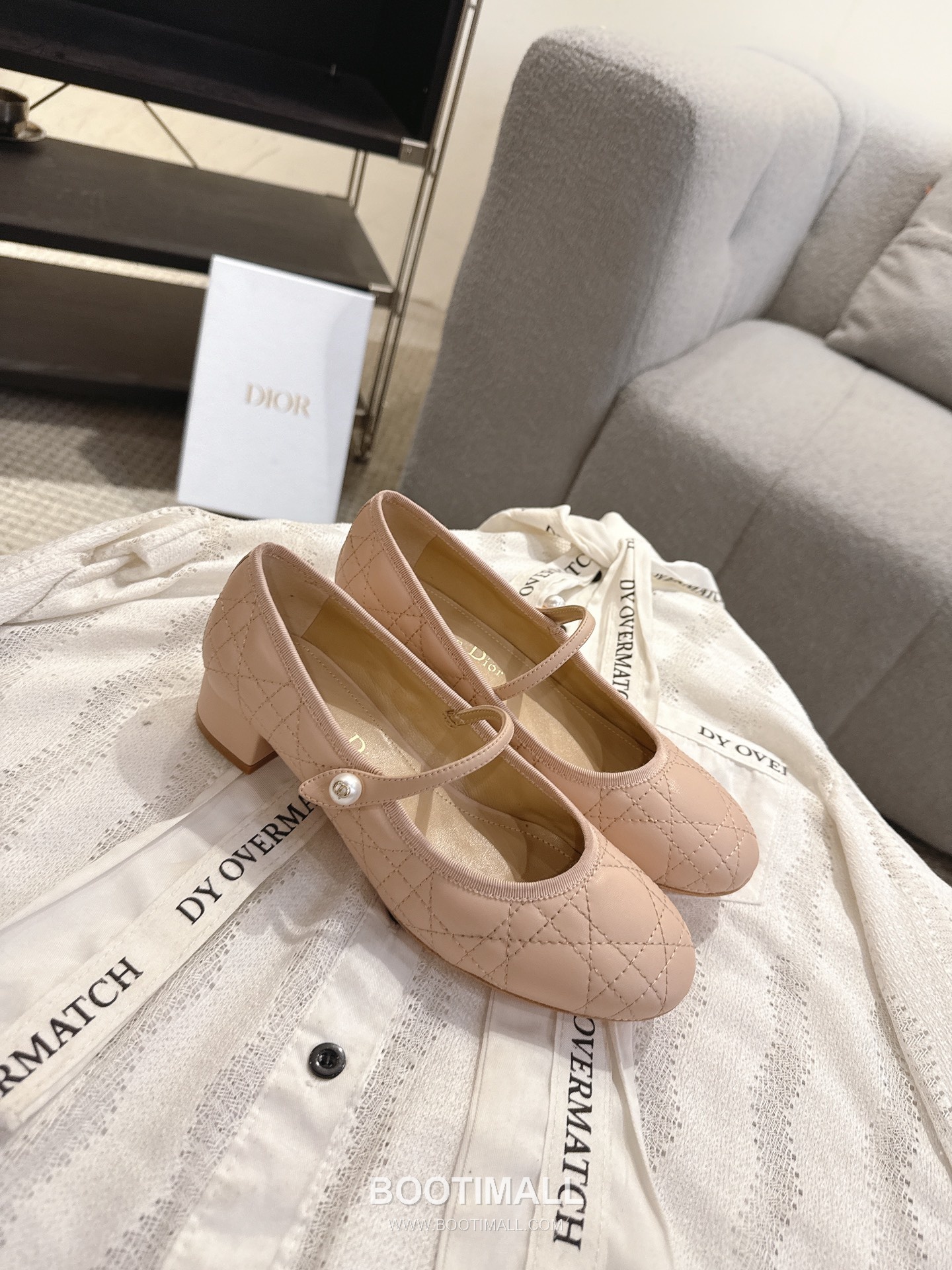 Dior CD Pearl Quilted Lambskin Ballet Flat Shoes 디올 CD 펄 퀼팅 램스킨 발레 플랫 슈즈 3