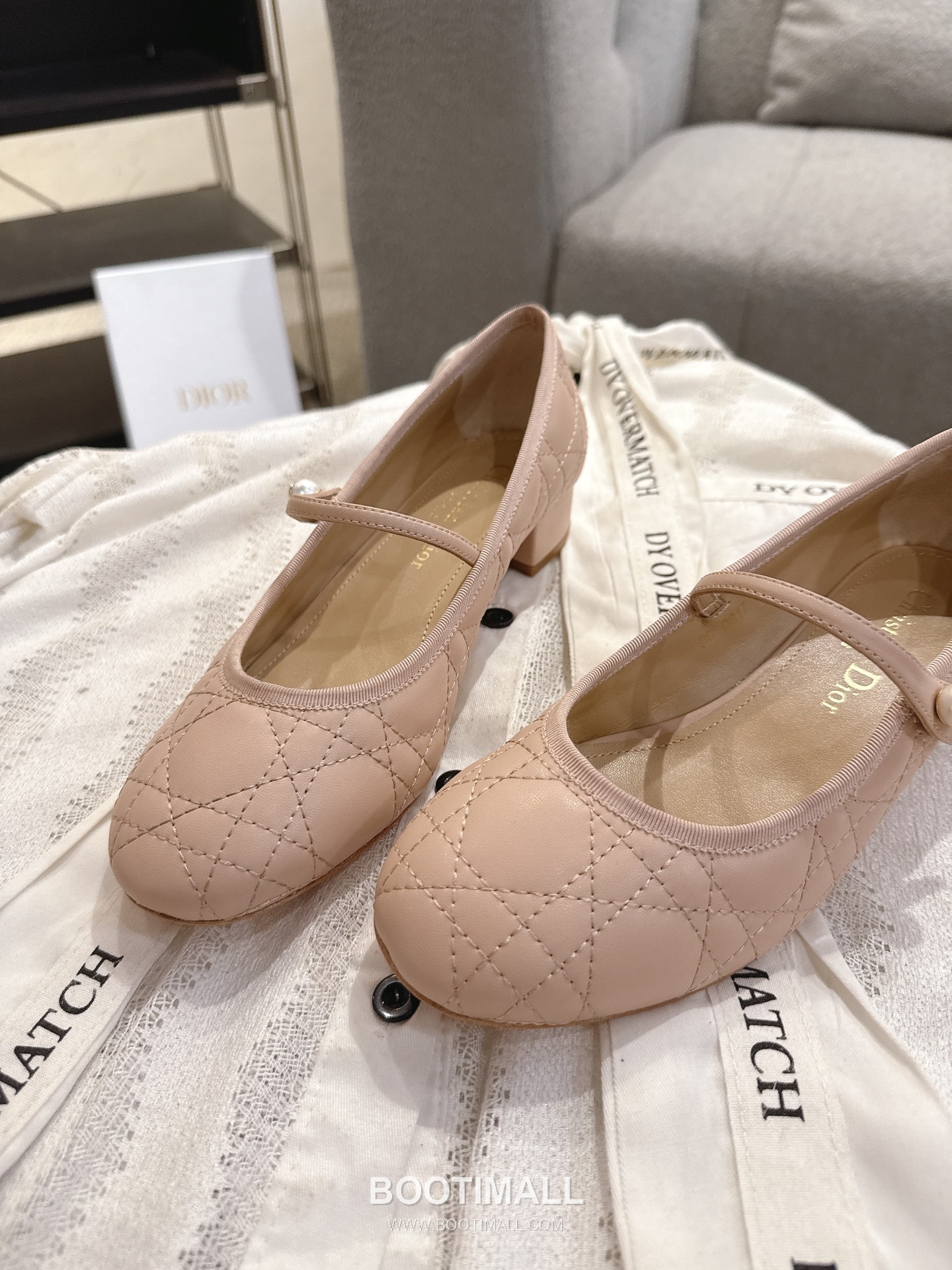 Dior CD Pearl Quilted Lambskin Ballet Flat Shoes 디올 CD 펄 퀼팅 램스킨 발레 플랫 슈즈 4