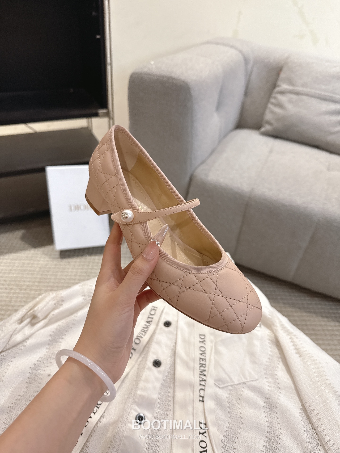 Dior CD Pearl Quilted Lambskin Ballet Flat Shoes 디올 CD 펄 퀼팅 램스킨 발레 플랫 슈즈 8