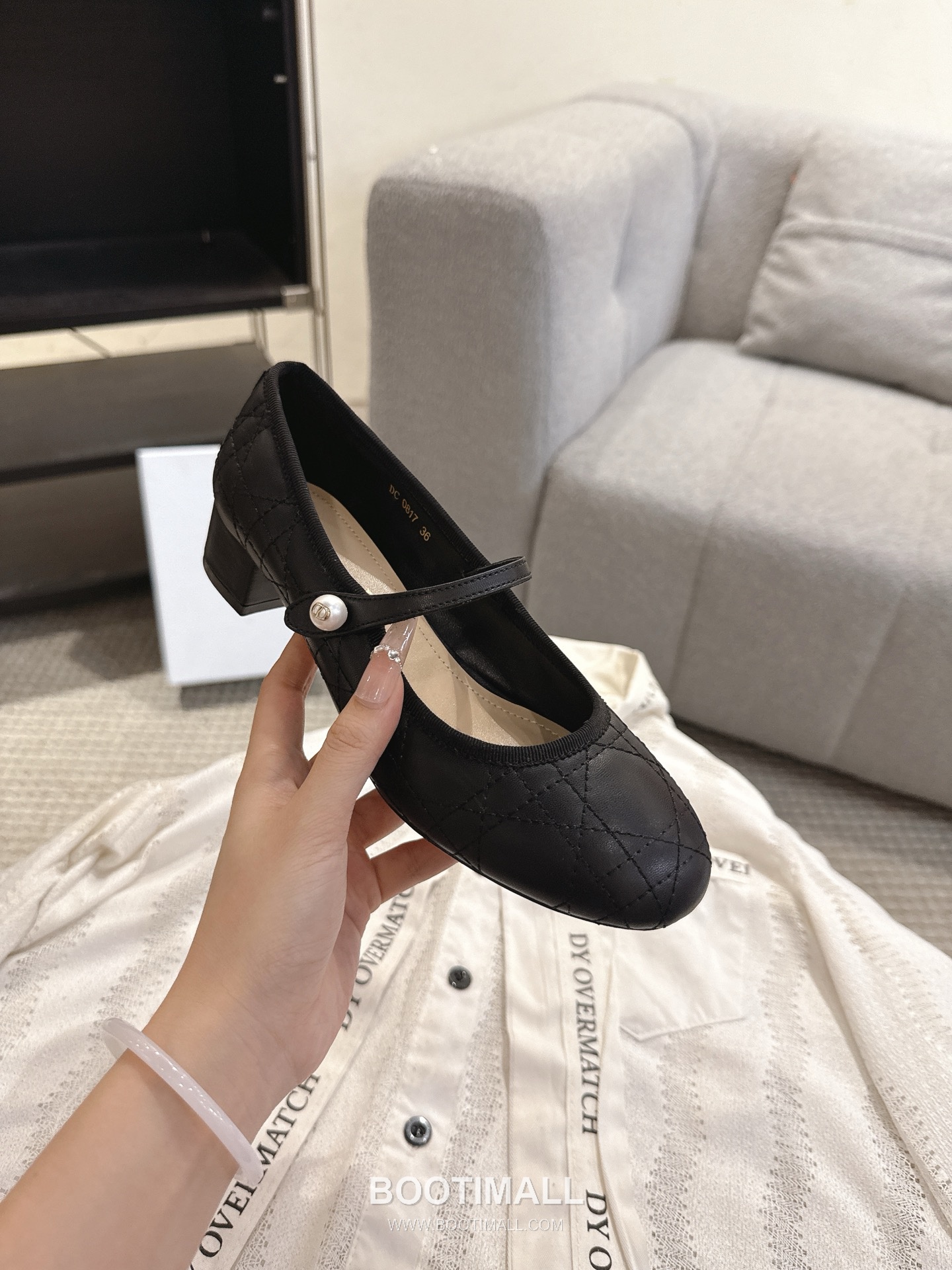 Dior CD Pearl Quilted Lambskin Ballet Flat Shoes 디올 CD 펄 퀼팅 램스킨 발레 플랫 슈즈 7