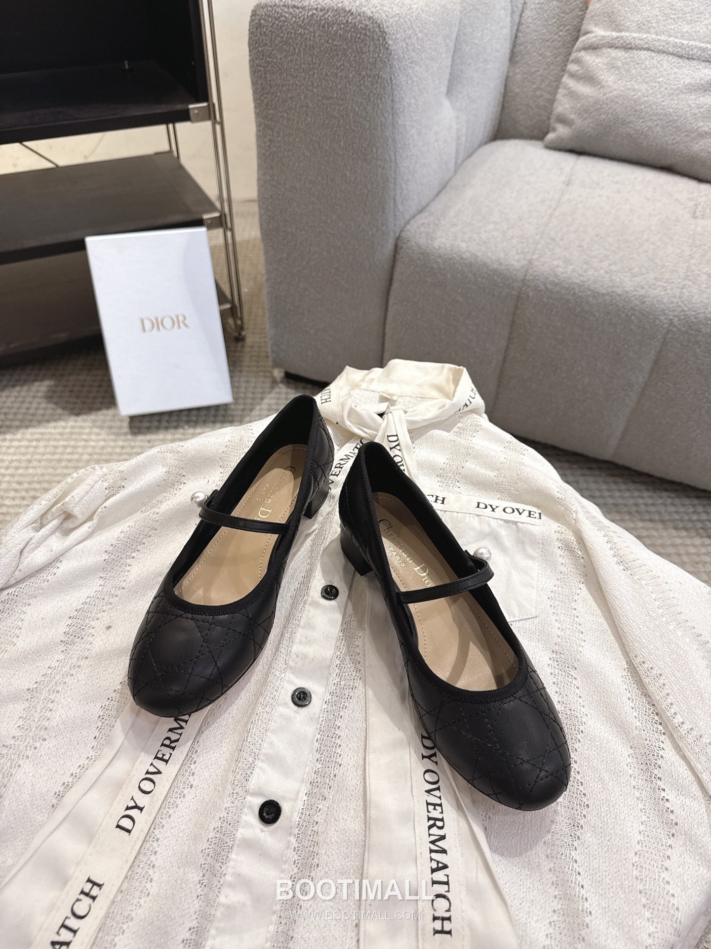Dior CD Pearl Quilted Lambskin Ballet Flat Shoes 디올 CD 펄 퀼팅 램스킨 발레 플랫 슈즈 8