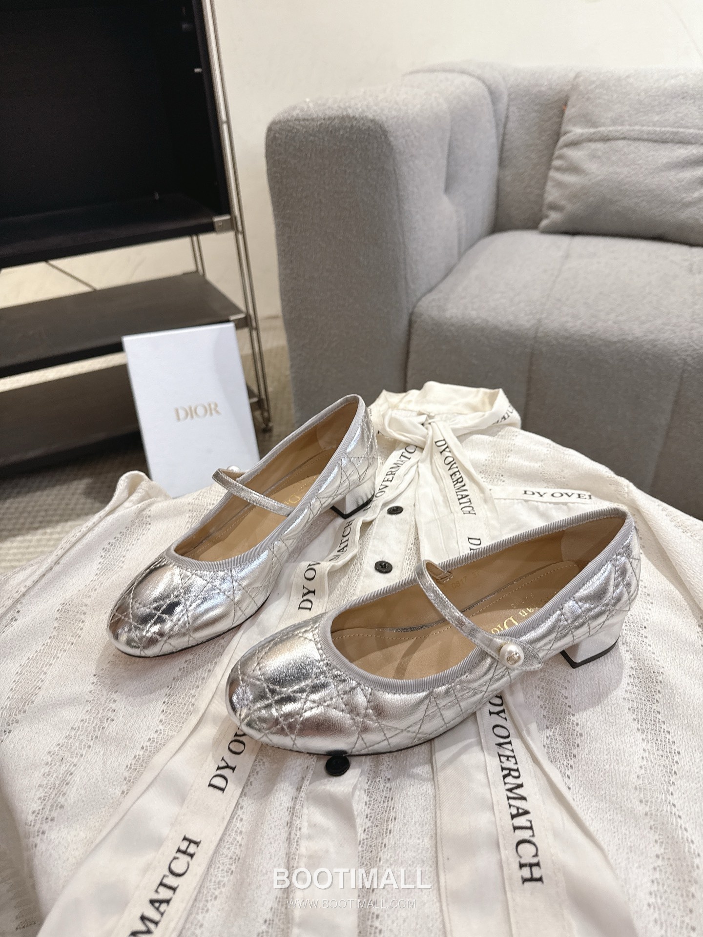 Dior CD Pearl Quilted Lambskin Ballet Flat Shoes 디올 CD 펄 퀼팅 램스킨 발레 플랫 슈즈 7