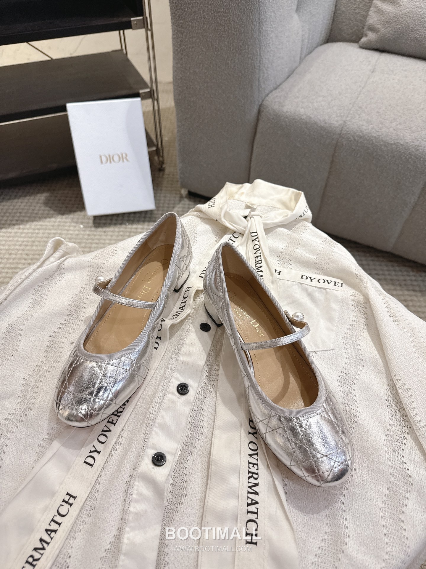 Dior CD Pearl Quilted Lambskin Ballet Flat Shoes 디올 CD 펄 퀼팅 램스킨 발레 플랫 슈즈 9