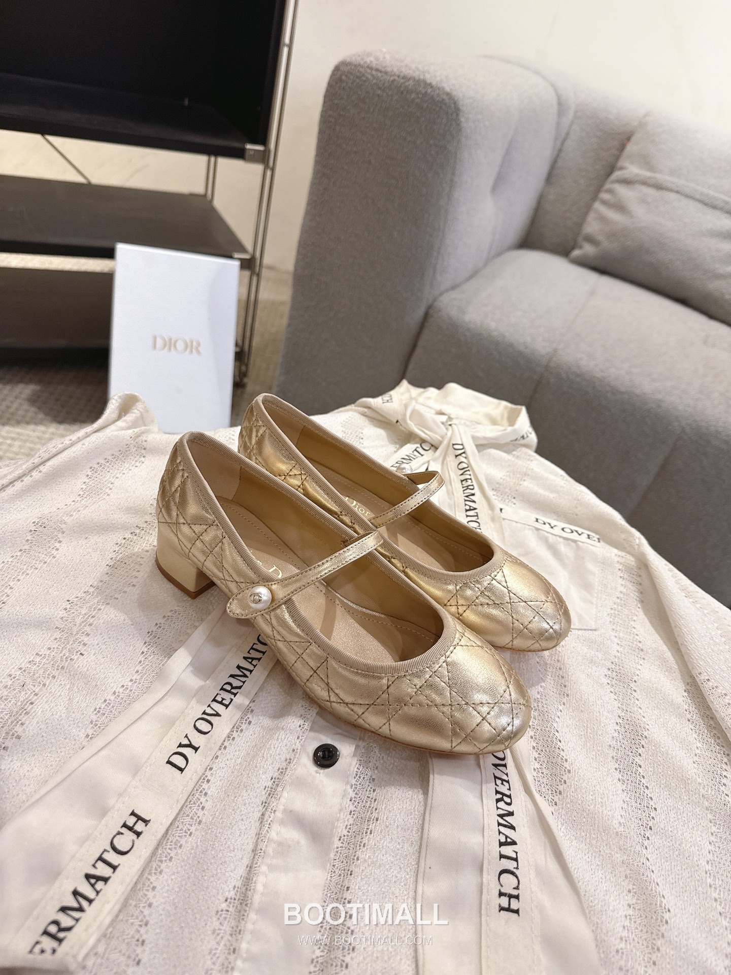 Dior CD Pearl Quilted Lambskin Ballet Flat Shoes 디올 CD 펄 퀼팅 램스킨 발레 플랫 슈즈 7