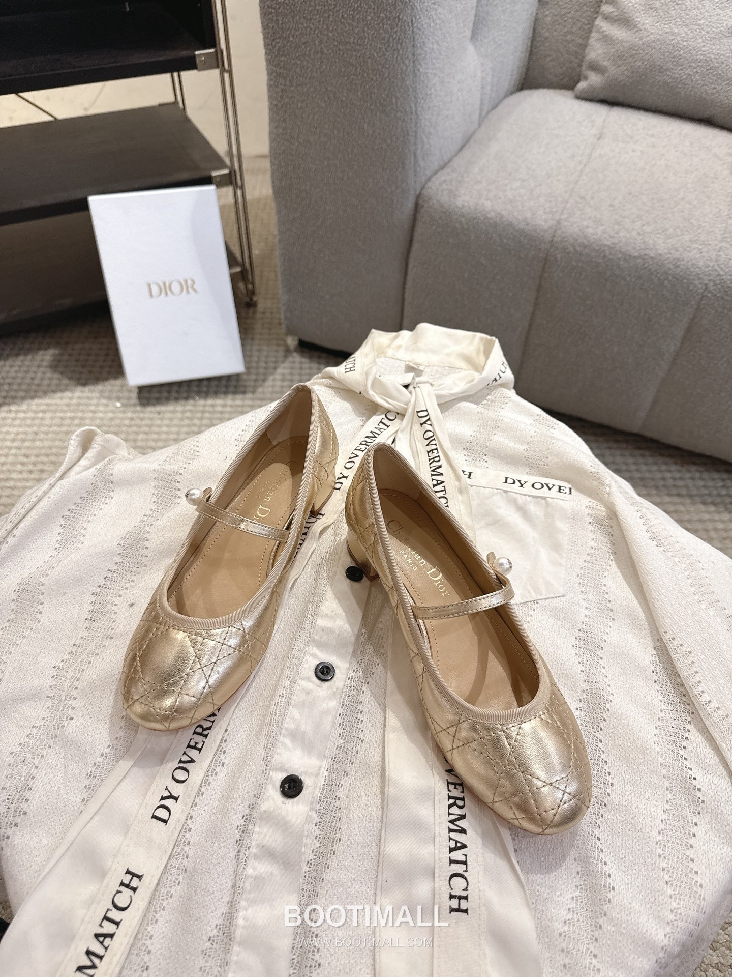 Dior CD Pearl Quilted Lambskin Ballet Flat Shoes 디올 CD 펄 퀼팅 램스킨 발레 플랫 슈즈 9