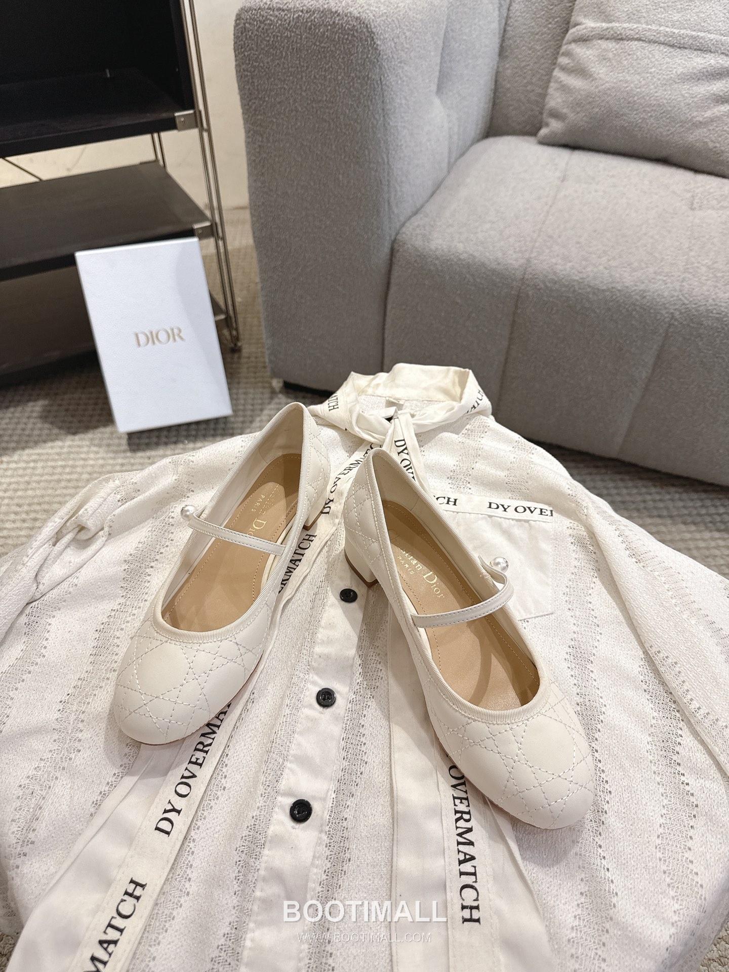 Dior CD Pearl Quilted Lambskin Ballet Flat Shoes 디올 CD 펄 퀼팅 램스킨 발레 플랫 슈즈 7