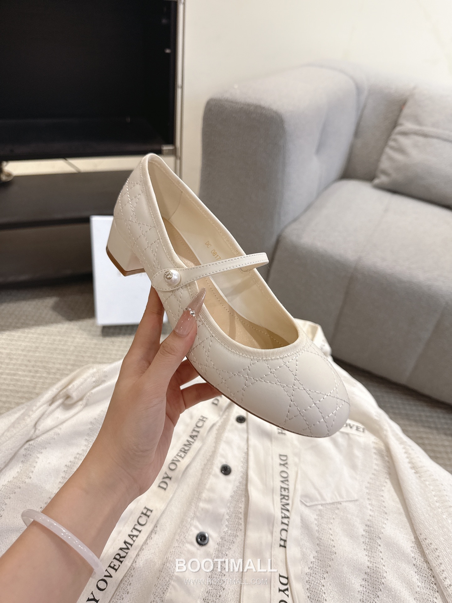 Dior CD Pearl Quilted Lambskin Ballet Flat Shoes 디올 CD 펄 퀼팅 램스킨 발레 플랫 슈즈 8