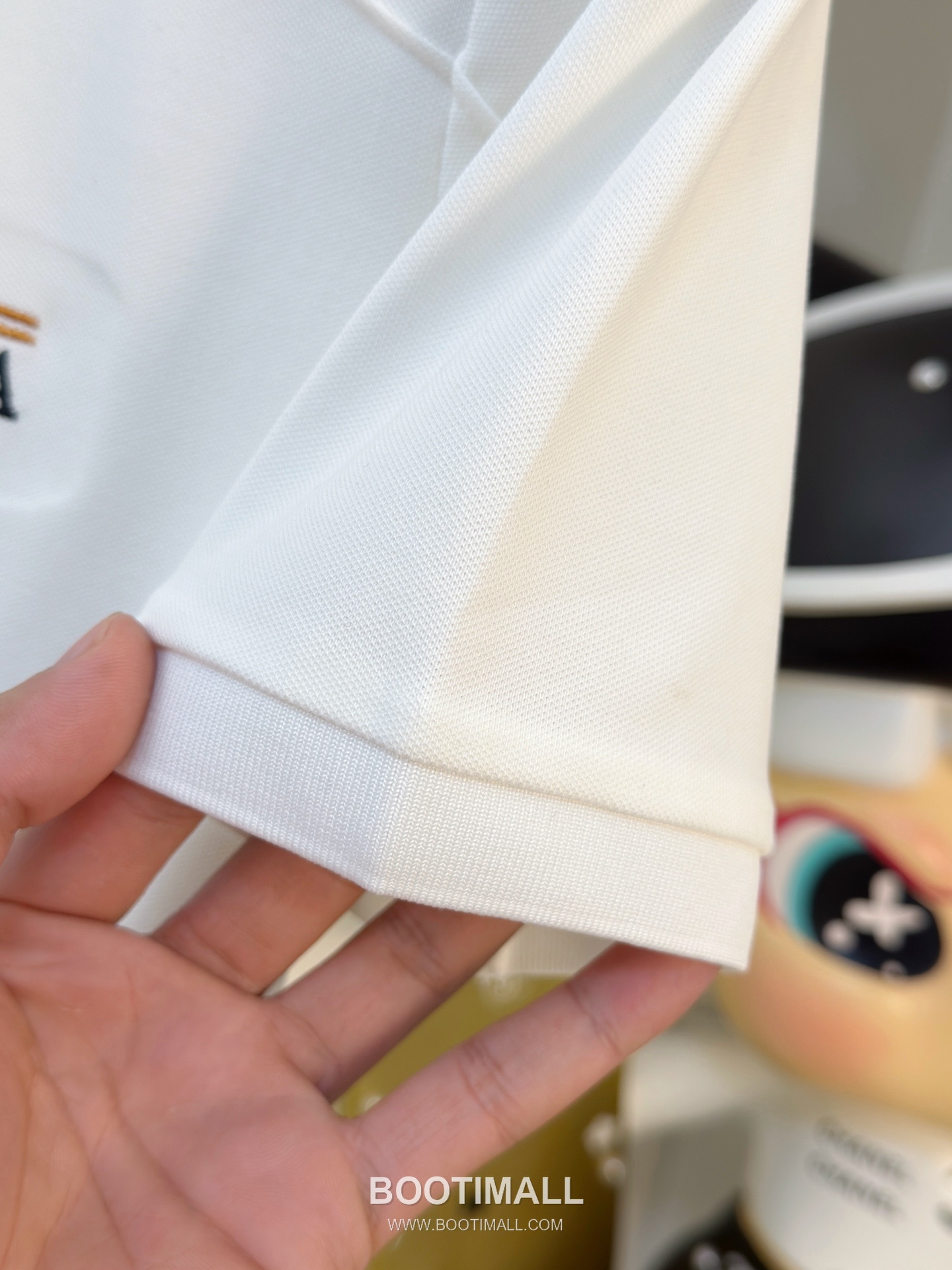 Zegna Logo Cotton Pique Polo Shirt White Navy 제냐 로고 코튼 피케 폴로 셔츠 화이트 네이비 6