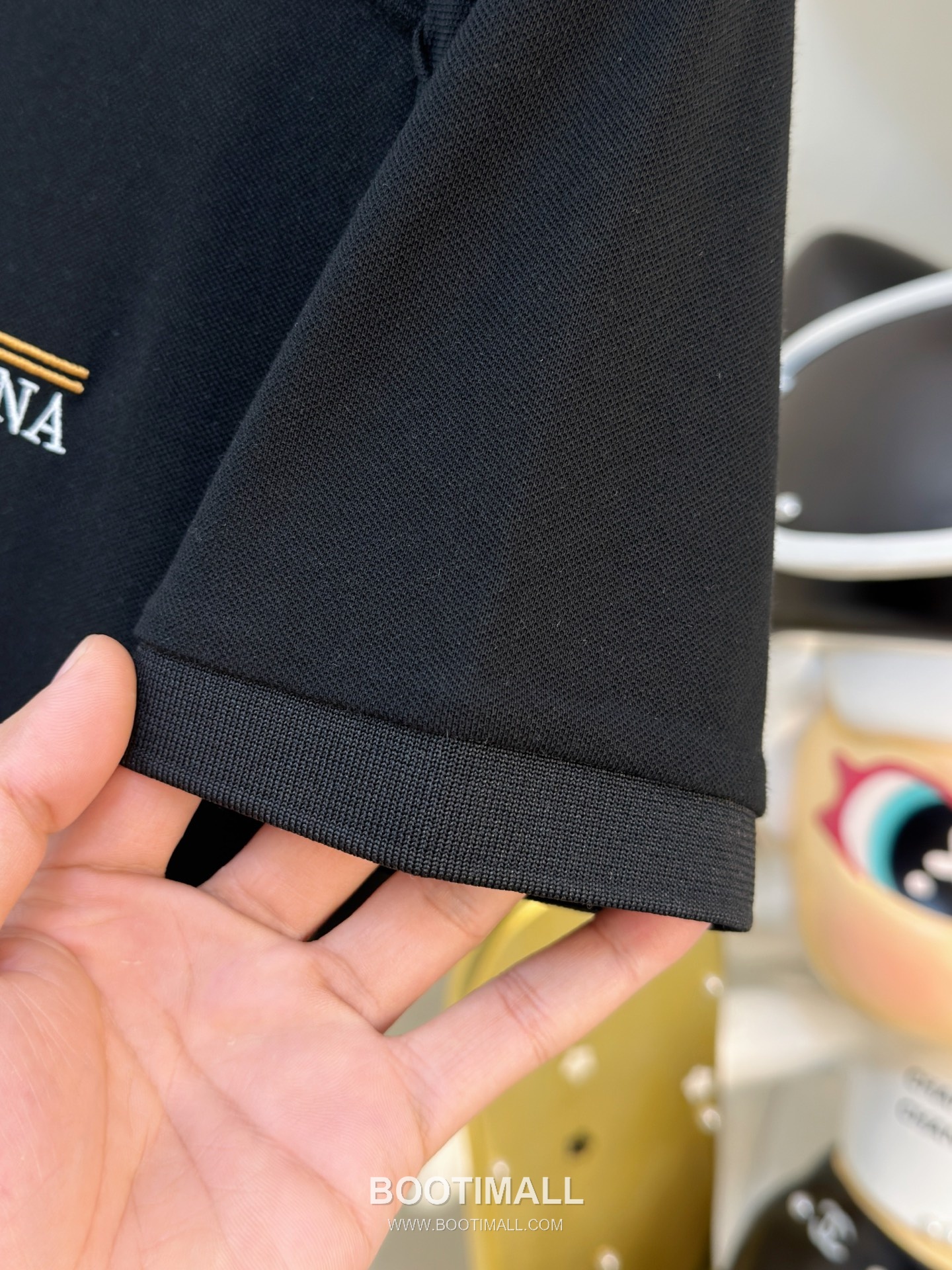 Zegna Logo Cotton Pique Polo Shirt White Navy 제냐 로고 코튼 피케 폴로 셔츠 화이트 네이비 6