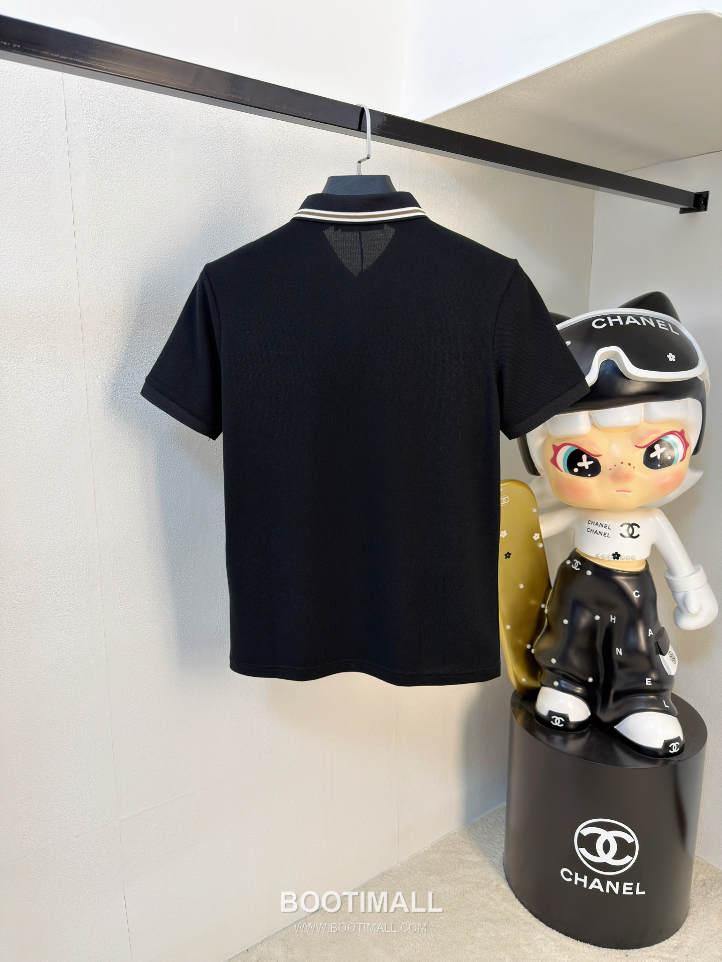 Zegna Logo Cotton Pique Polo Shirt White Navy 제냐 로고 코튼 피케 폴로 셔츠 화이트 네이비 8