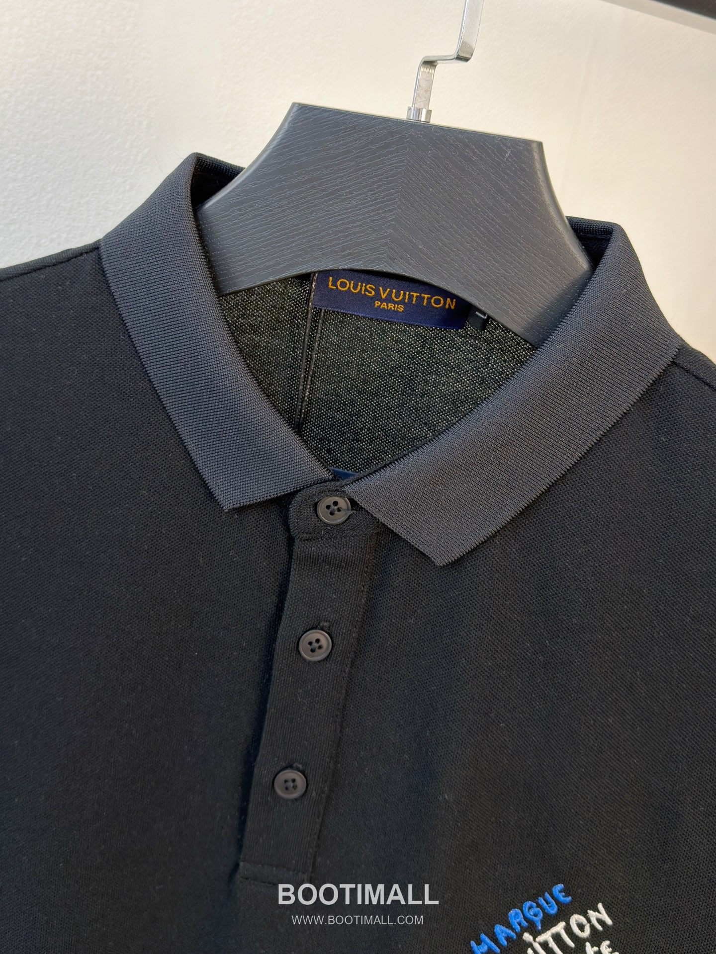 Louis Vuitton Logo Pique Cotton Polo Shirt White 루이비통 로고 피케 코튼 폴로 셔츠 화이트 4