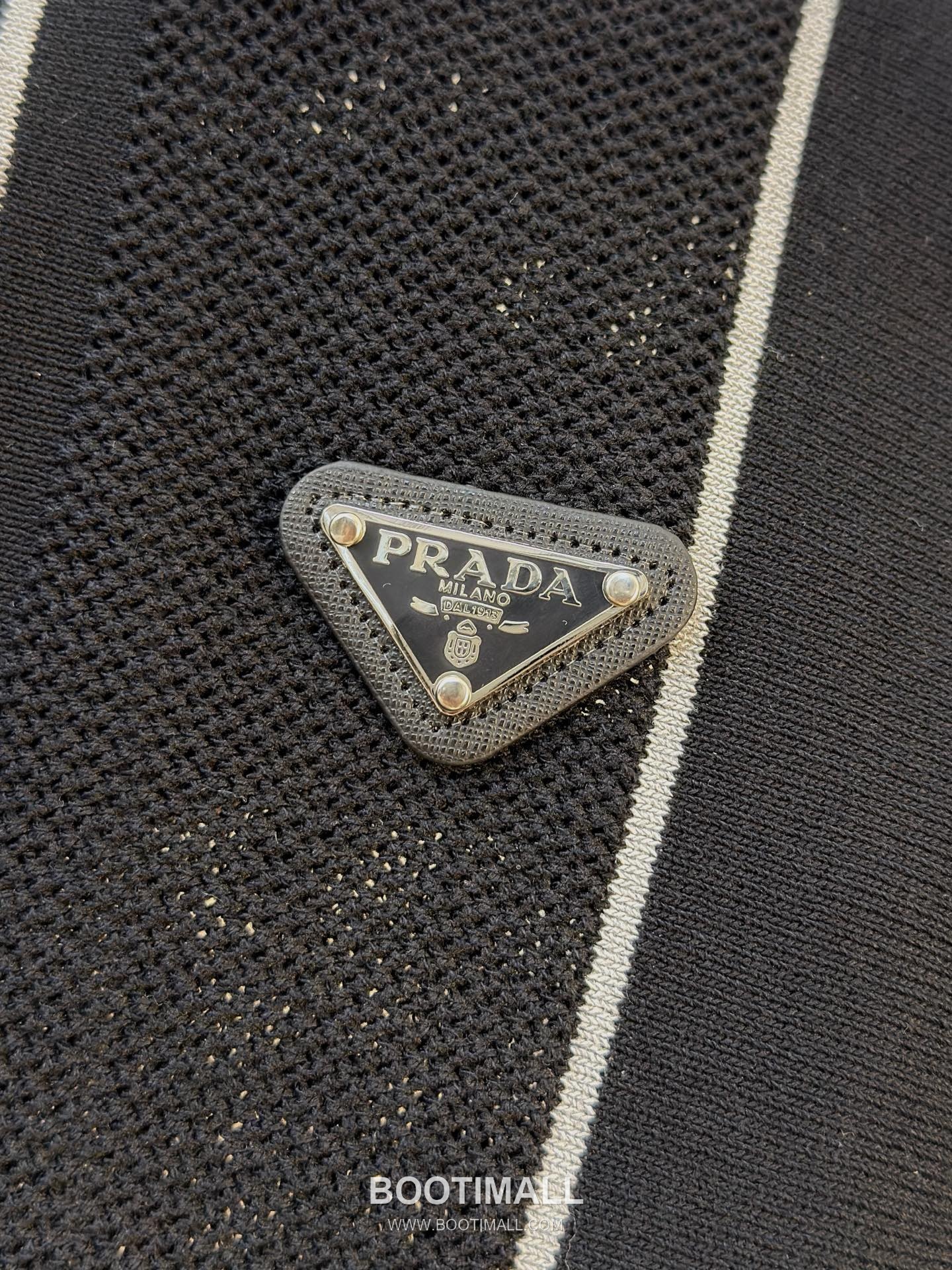 Prada Premium Knit Short Sleeve T-Shirt Navy 프라다 프리미엄 니트 반팔 티셔츠 네이비 6