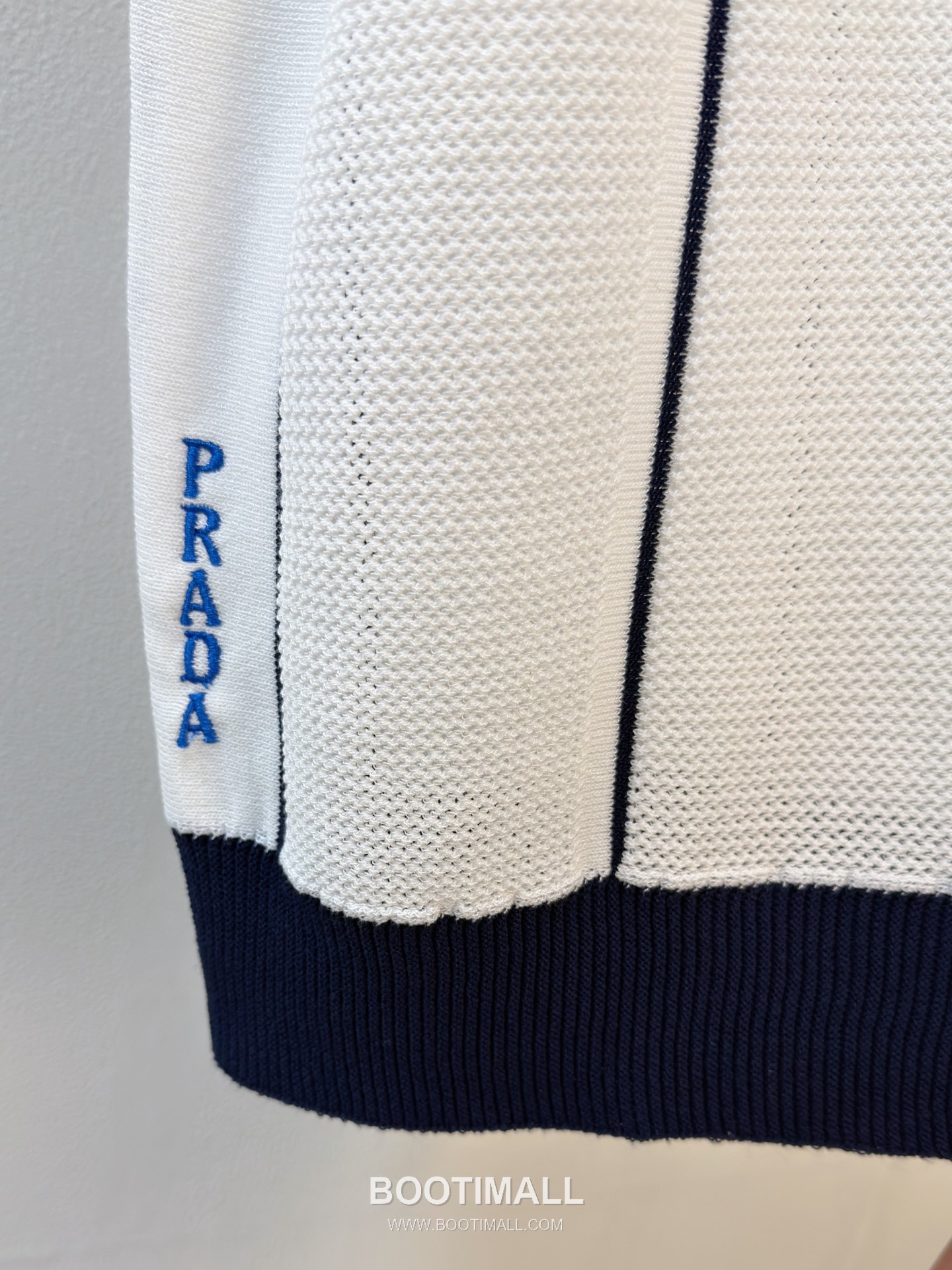 Prada Premium Knit Short Sleeve T-Shirt Navy 프라다 프리미엄 니트 반팔 티셔츠 네이비 7