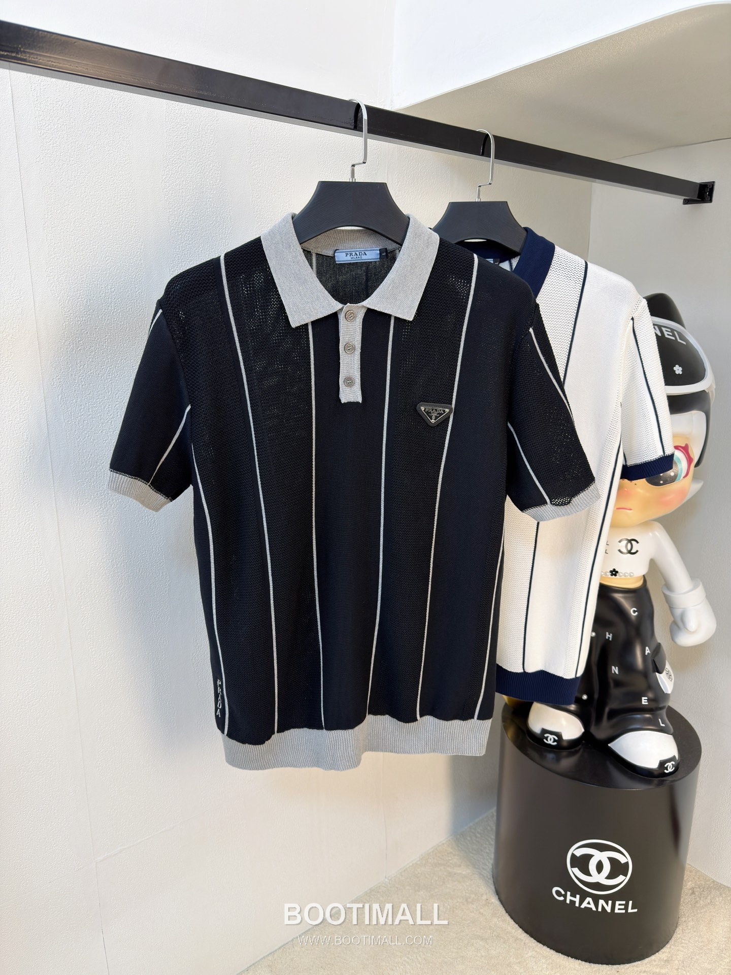 Prada Premium Knit Short Sleeve T-Shirt Navy 프라다 프리미엄 니트 반팔 티셔츠 네이비 9