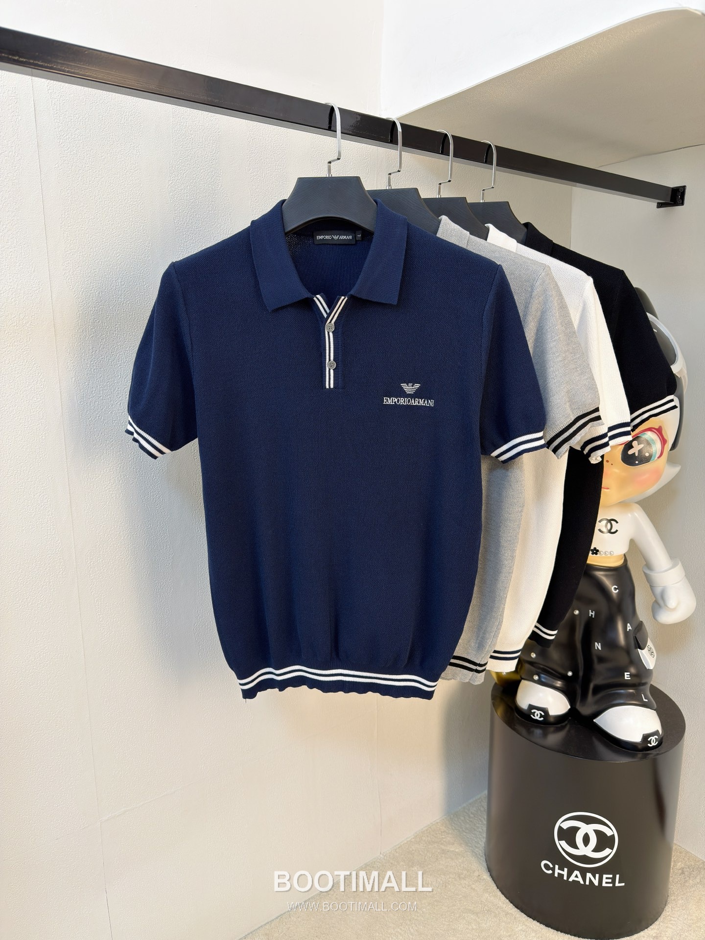 Armani Cotton Knit Short Sleeve T-Shirt 아르마니 코튼 니트 반팔 티셔츠 1