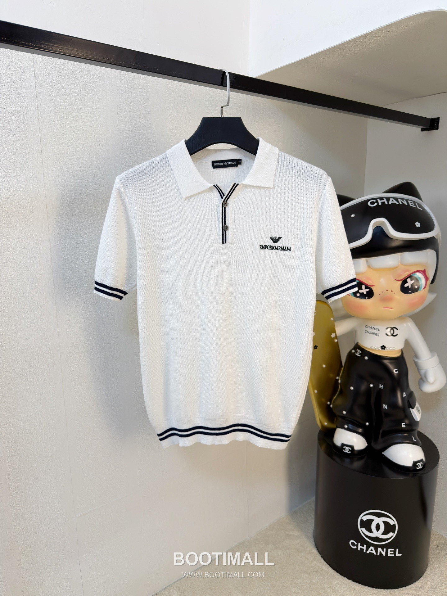 Armani Cotton Knit Short Sleeve T-Shirt 아르마니 코튼 니트 반팔 티셔츠 1