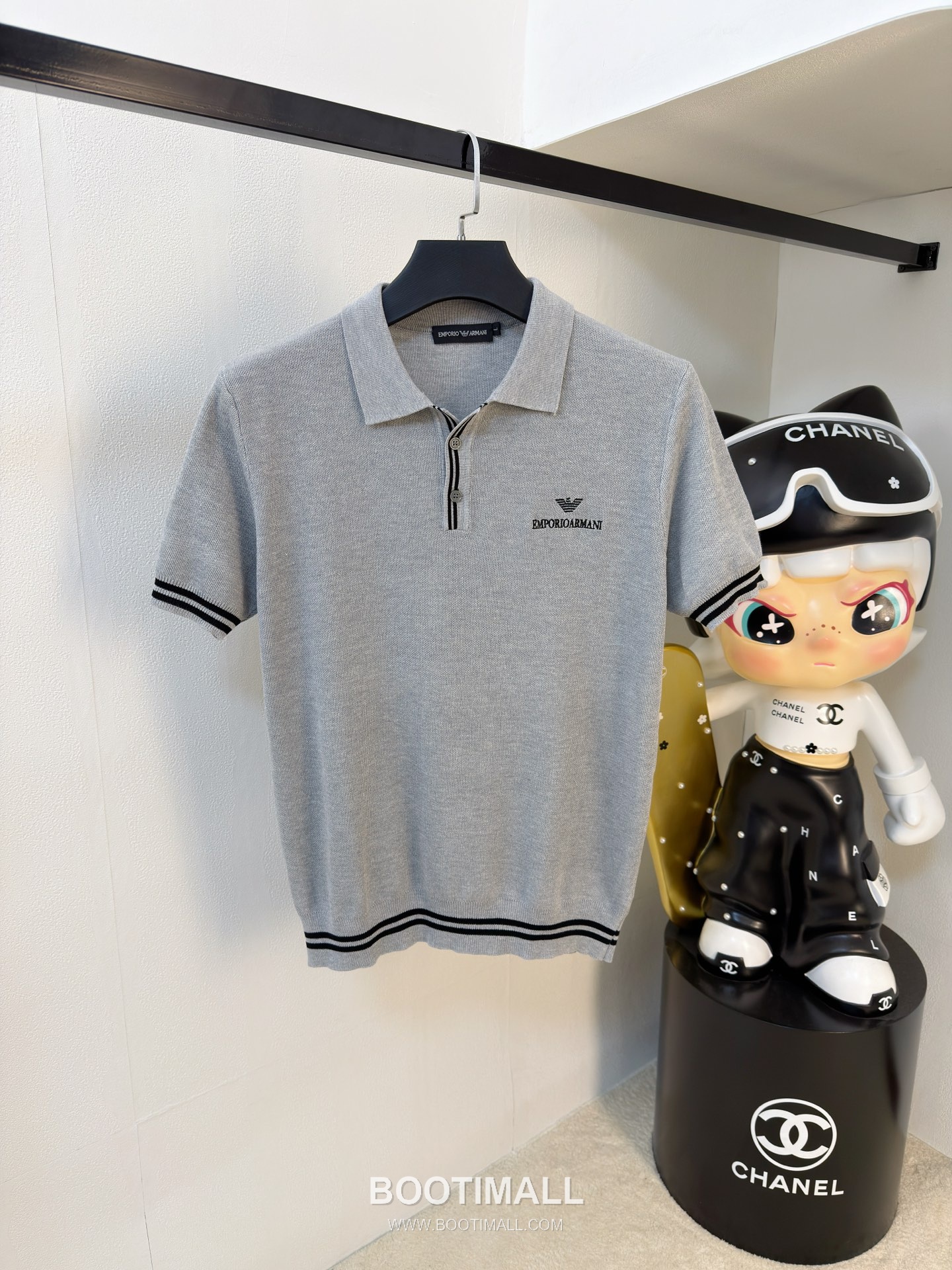 Armani Cotton Knit Short Sleeve T-Shirt 아르마니 코튼 니트 반팔 티셔츠 1