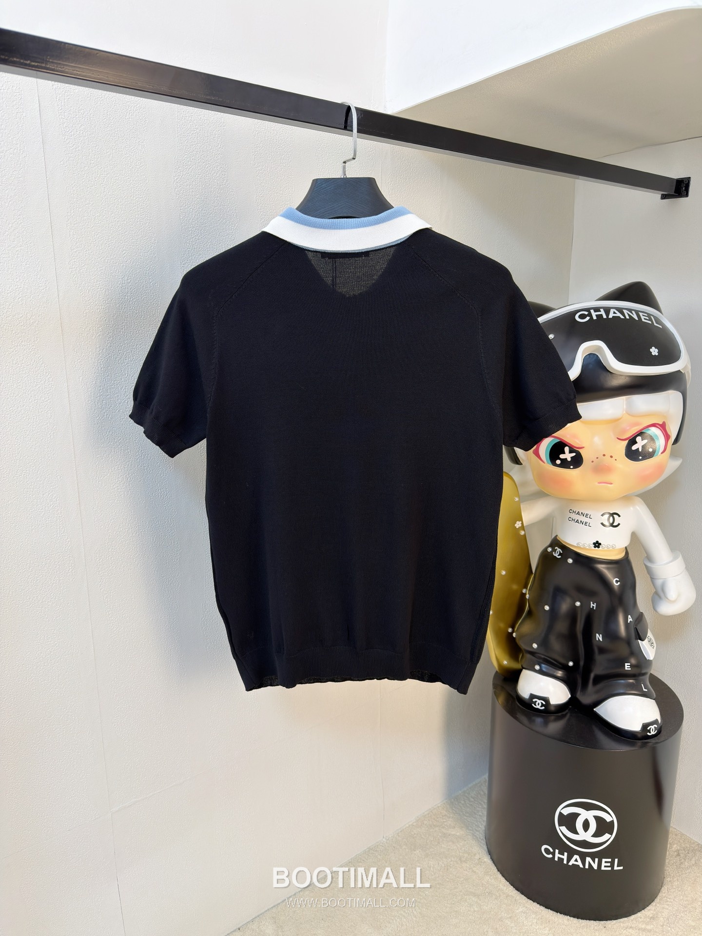Loewe Premium Knit Short Sleeve T-Shirt Navy 로에베 프리미엄 니트 반팔 티셔츠 네이비 8