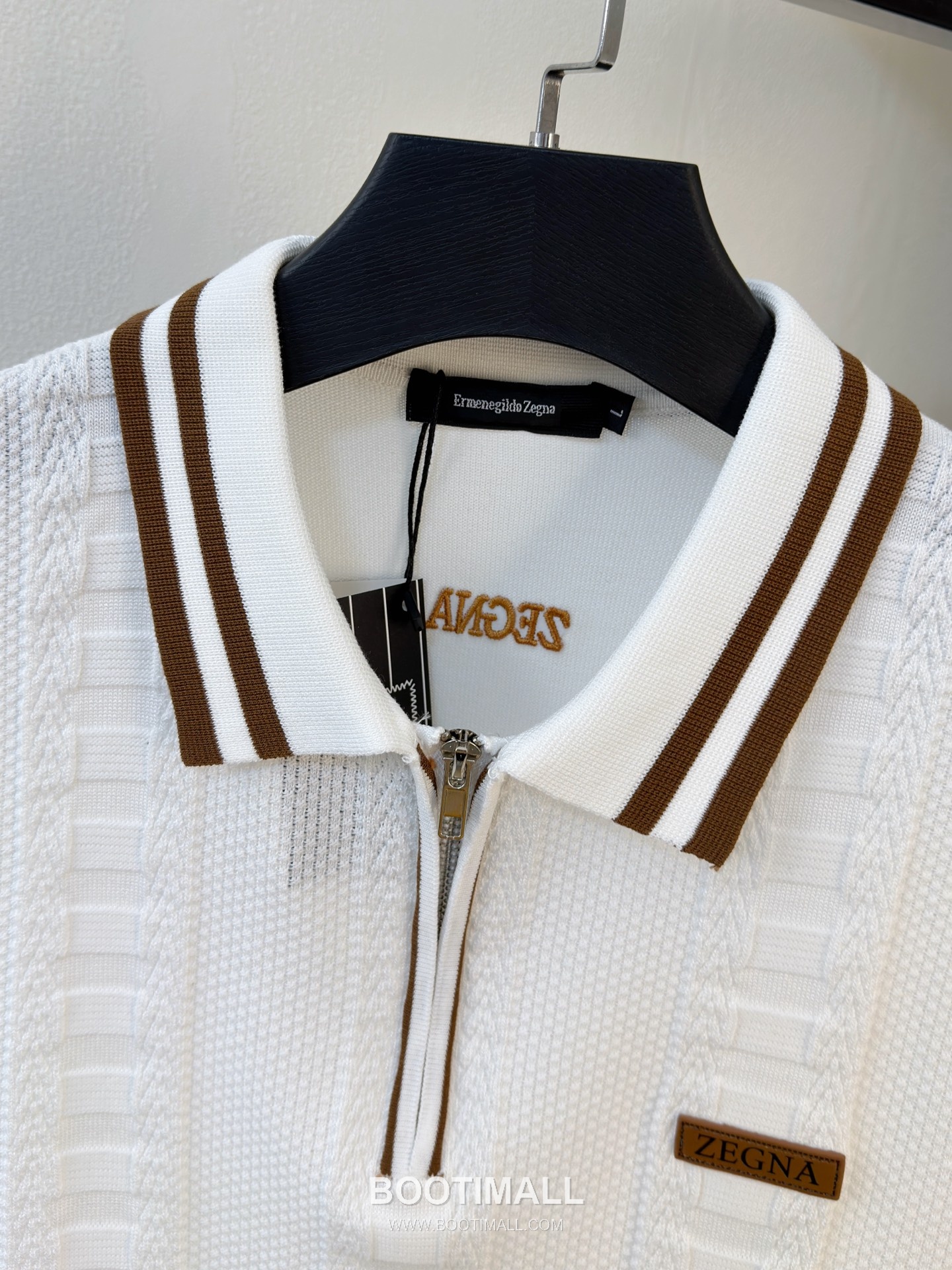 Zegna Knit Short Sleeve T-Shirt Navy 제냐 니트 반팔 티셔츠 네이비 3