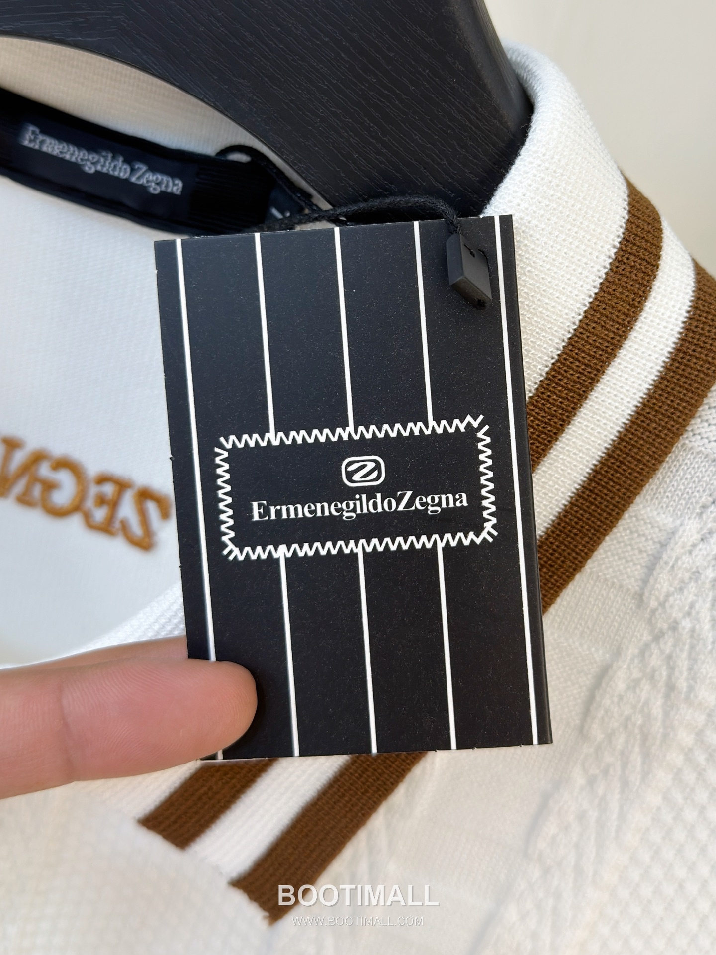 Zegna Knit Short Sleeve T-Shirt Navy 제냐 니트 반팔 티셔츠 네이비 4